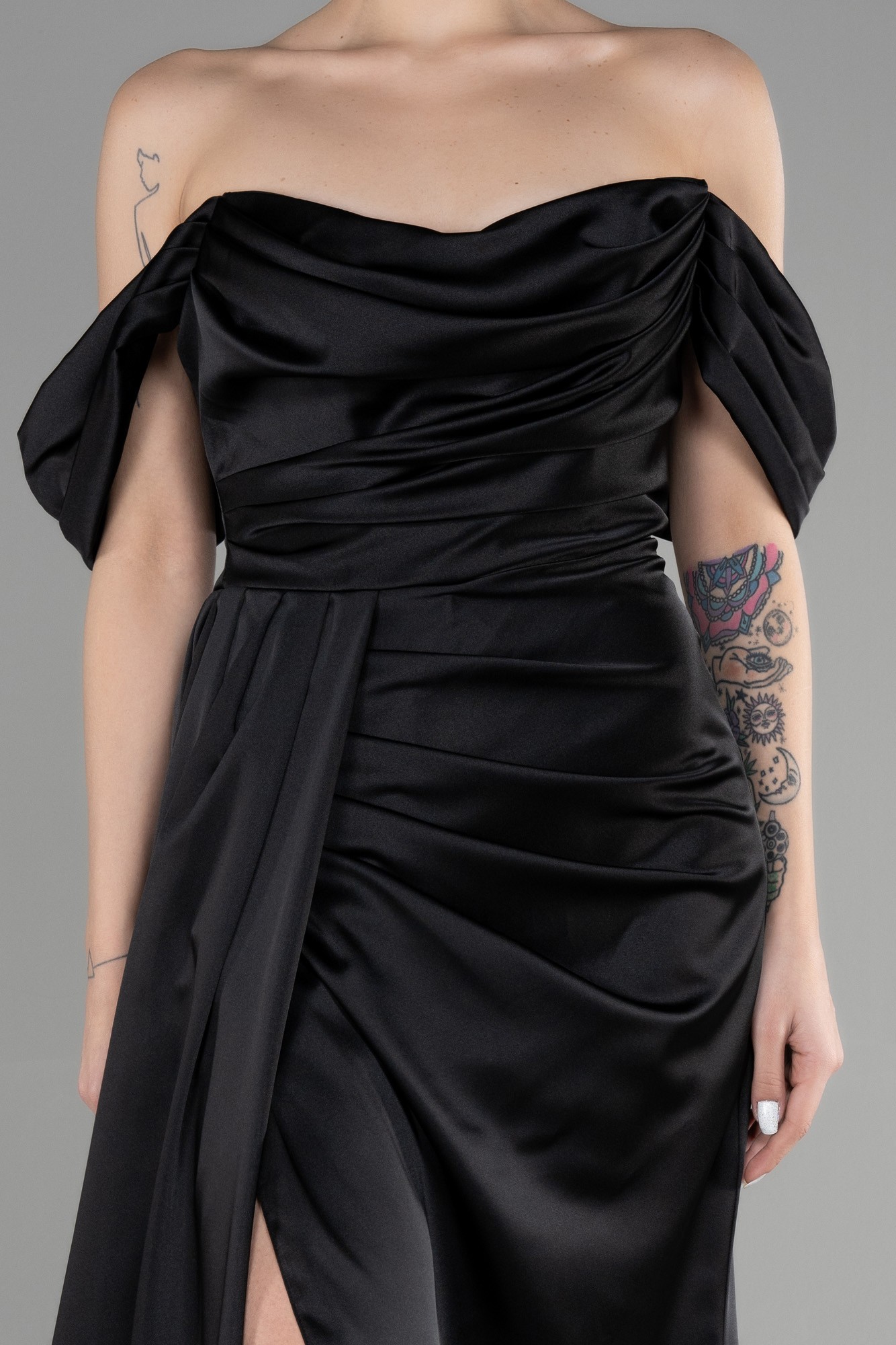 Long Satin Prom Gown ABU3514