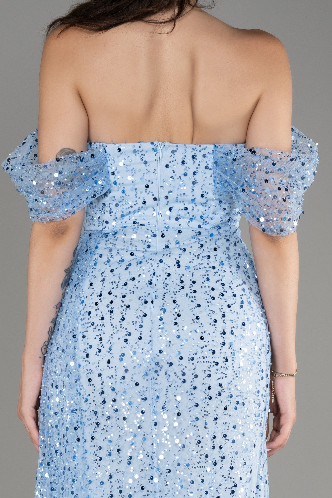 Long Scaly Evening Dress ABU3577