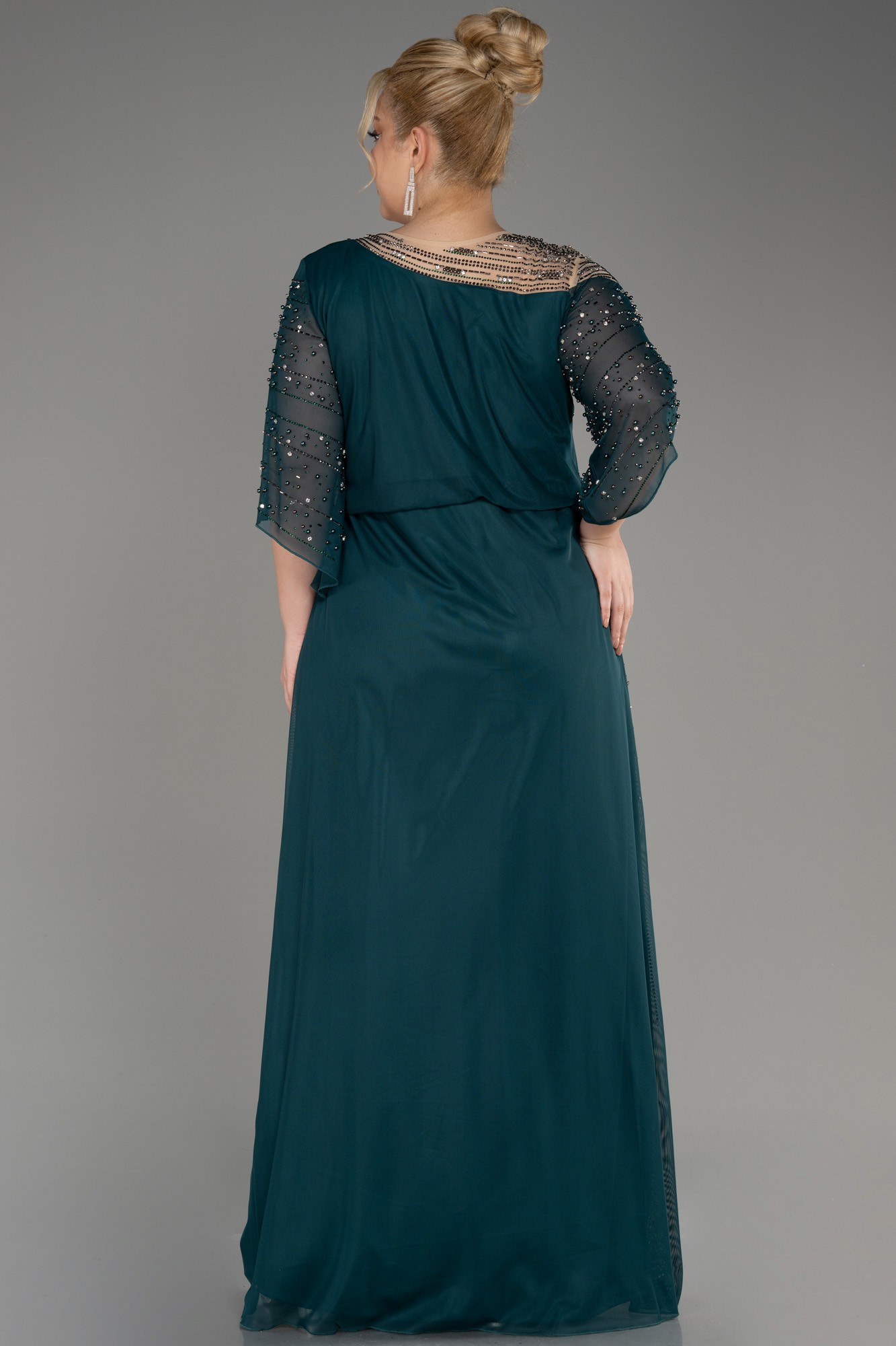 Long Plus Size Engagement Dress ABU3650