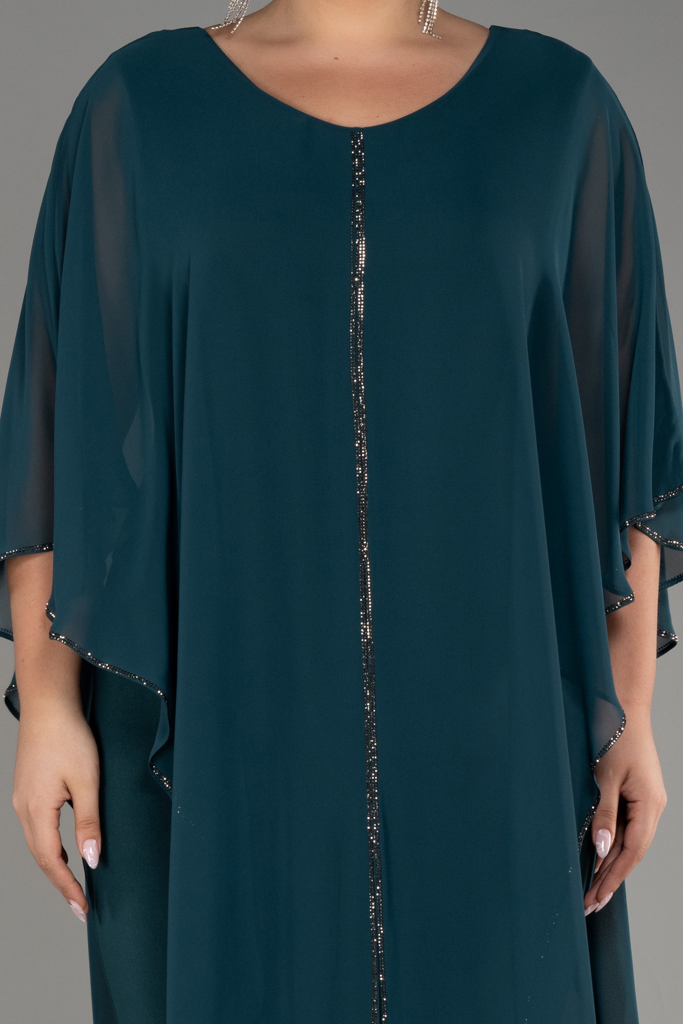 Chiffon Plus Size Cocktail Dress ABT112