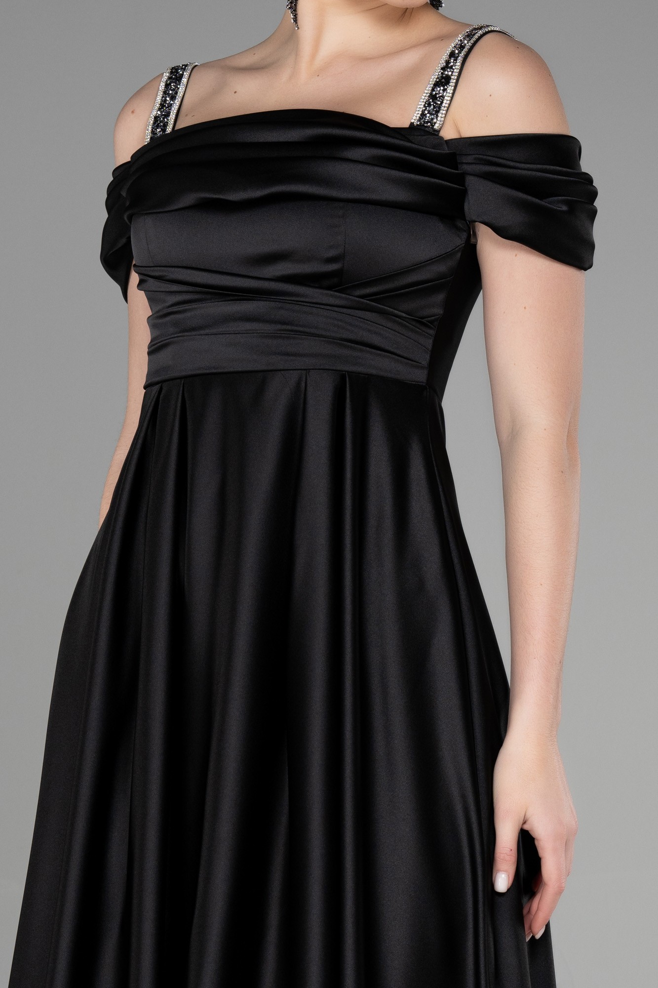 Long Satin Plus Size Evening Dress ABU3277