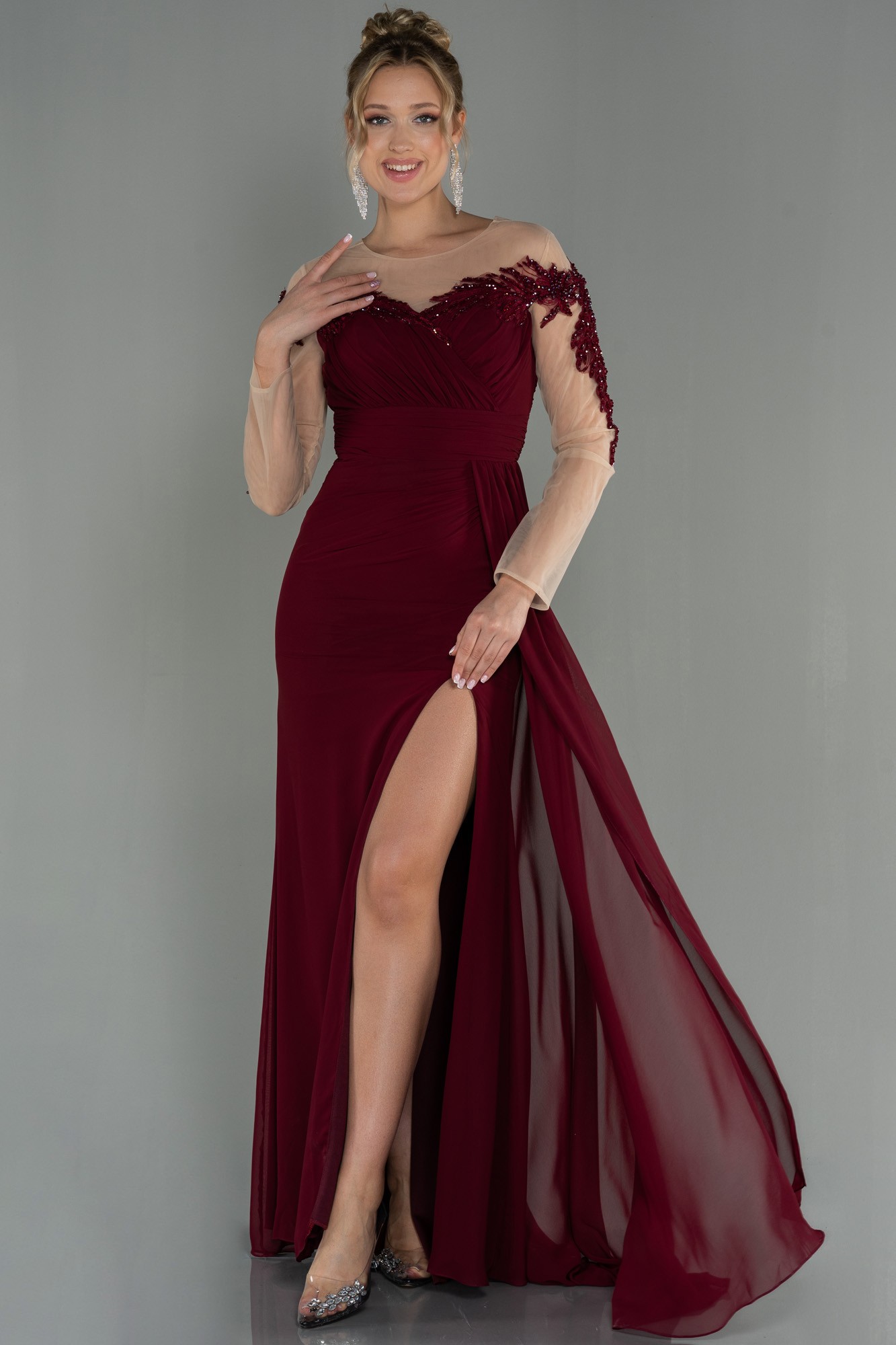 Long Chiffon Evening Dress ABU3012