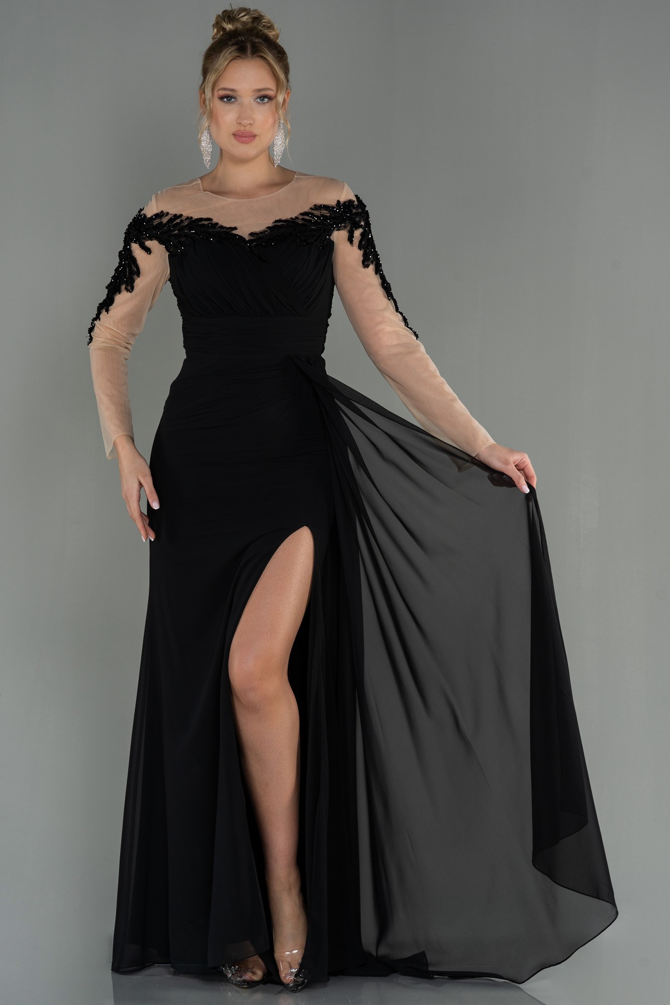 Long Chiffon Evening Dress ABU3012