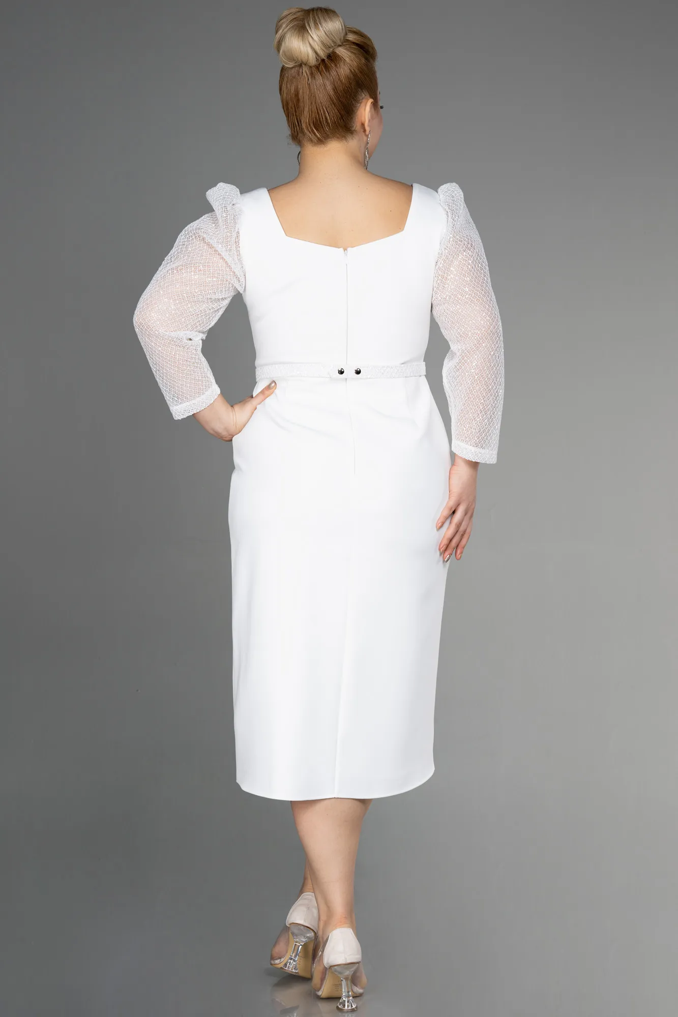 Midi Plus Size Evening Dress ABK1930