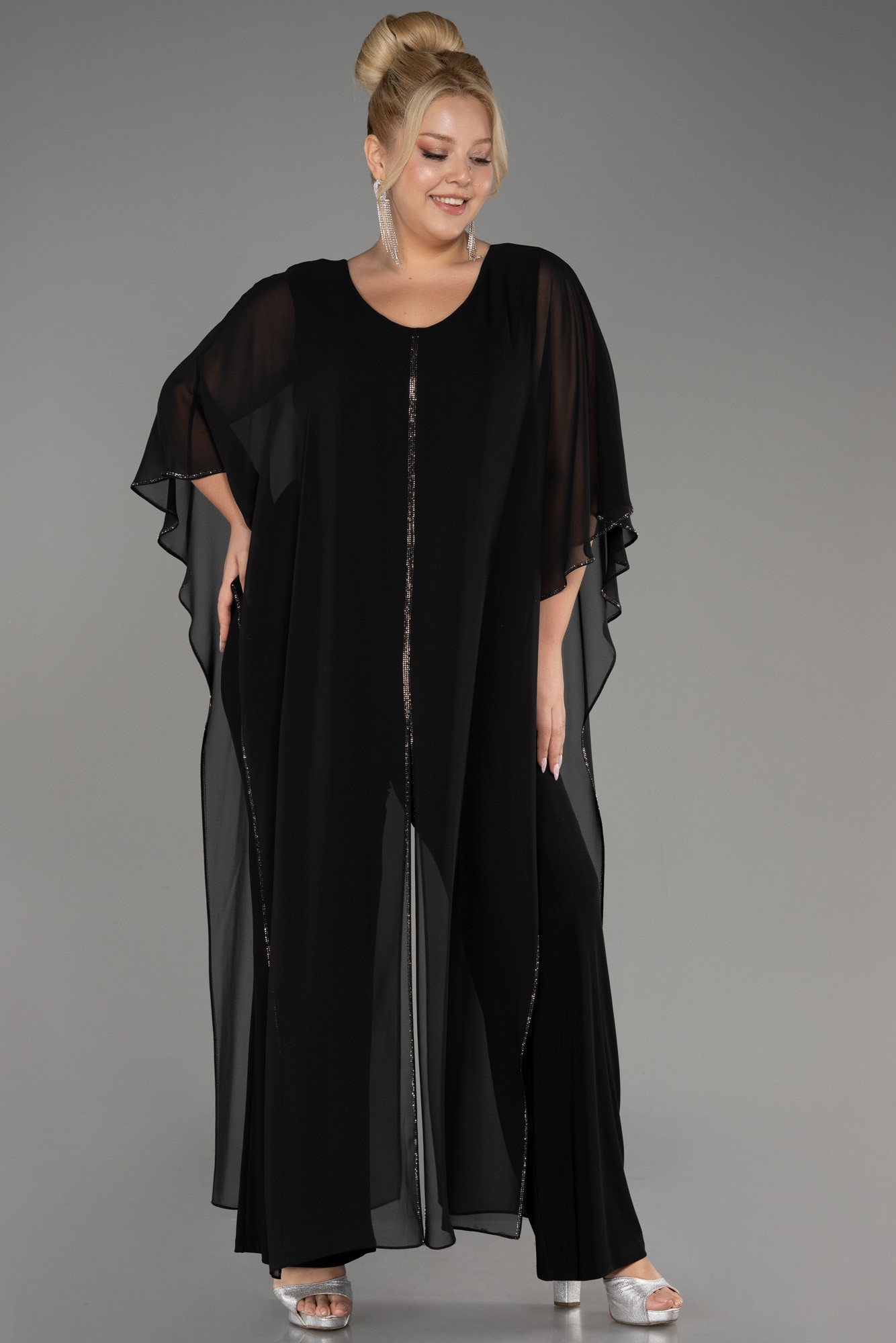 Chiffon Plus Size Cocktail Dress ABT112