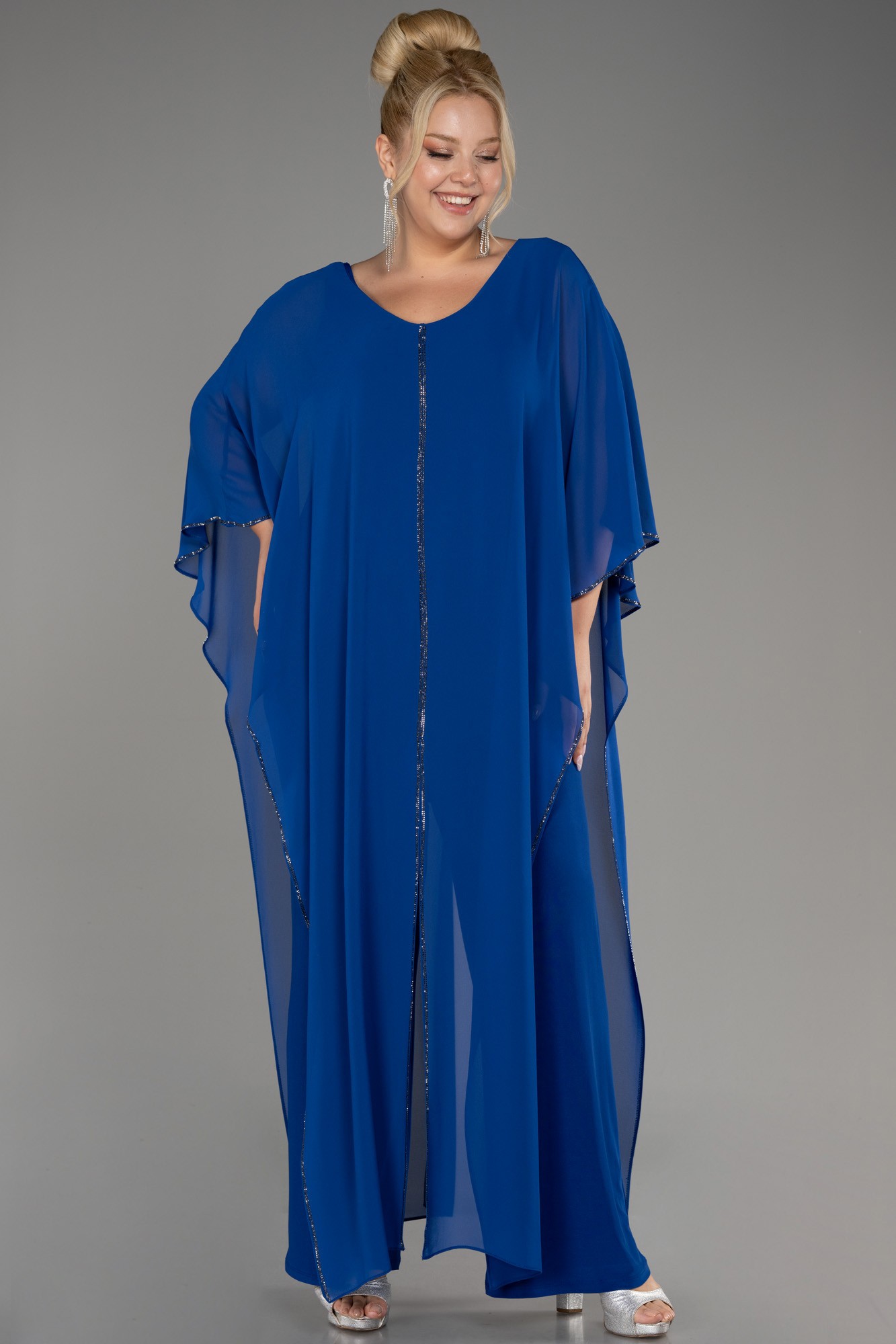 Chiffon Plus Size Cocktail Dress ABT112