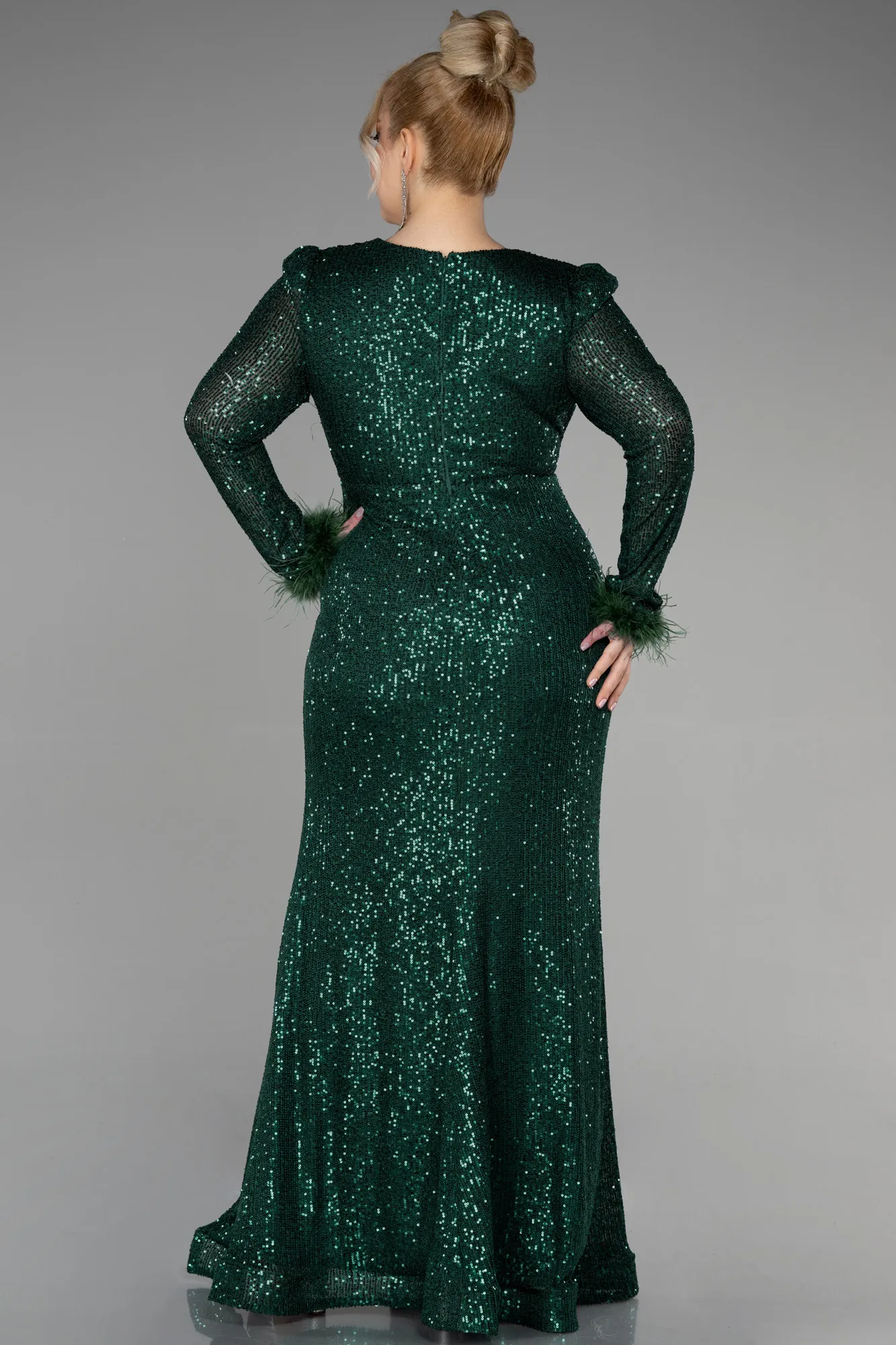 Long Scaly Plus Size Evening Dress ABU3505