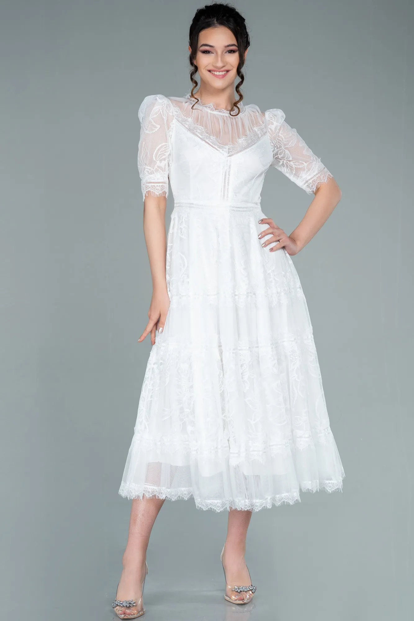 Midi Dantelle Night Dress ABK1388