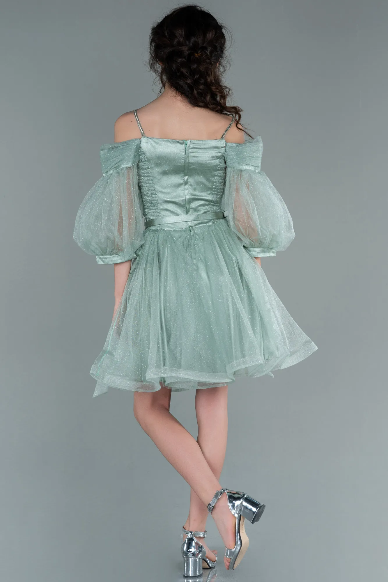 Front Short Back Long Girl Dress ABO090