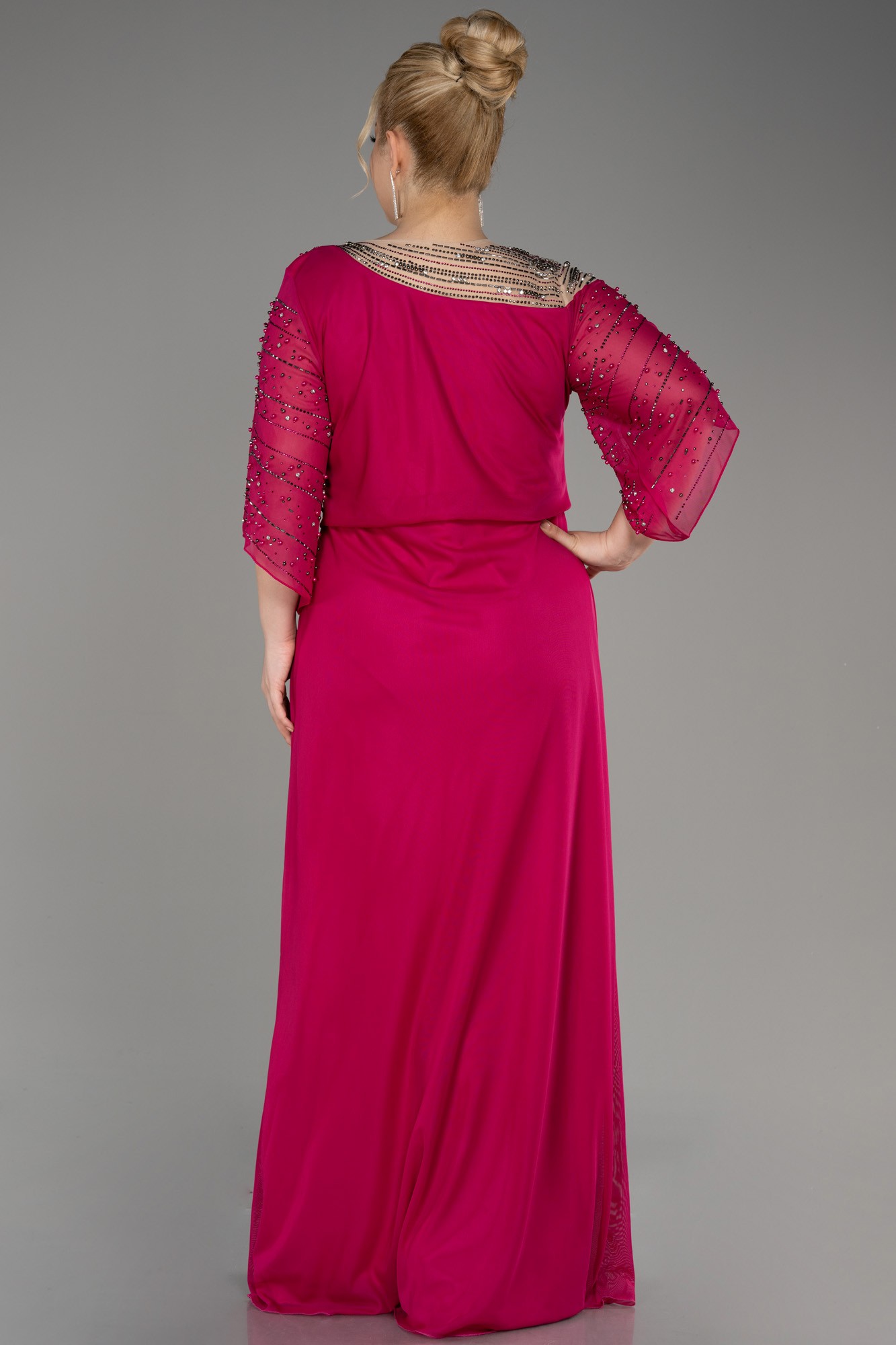 Long Plus Size Engagement Dress ABU3650