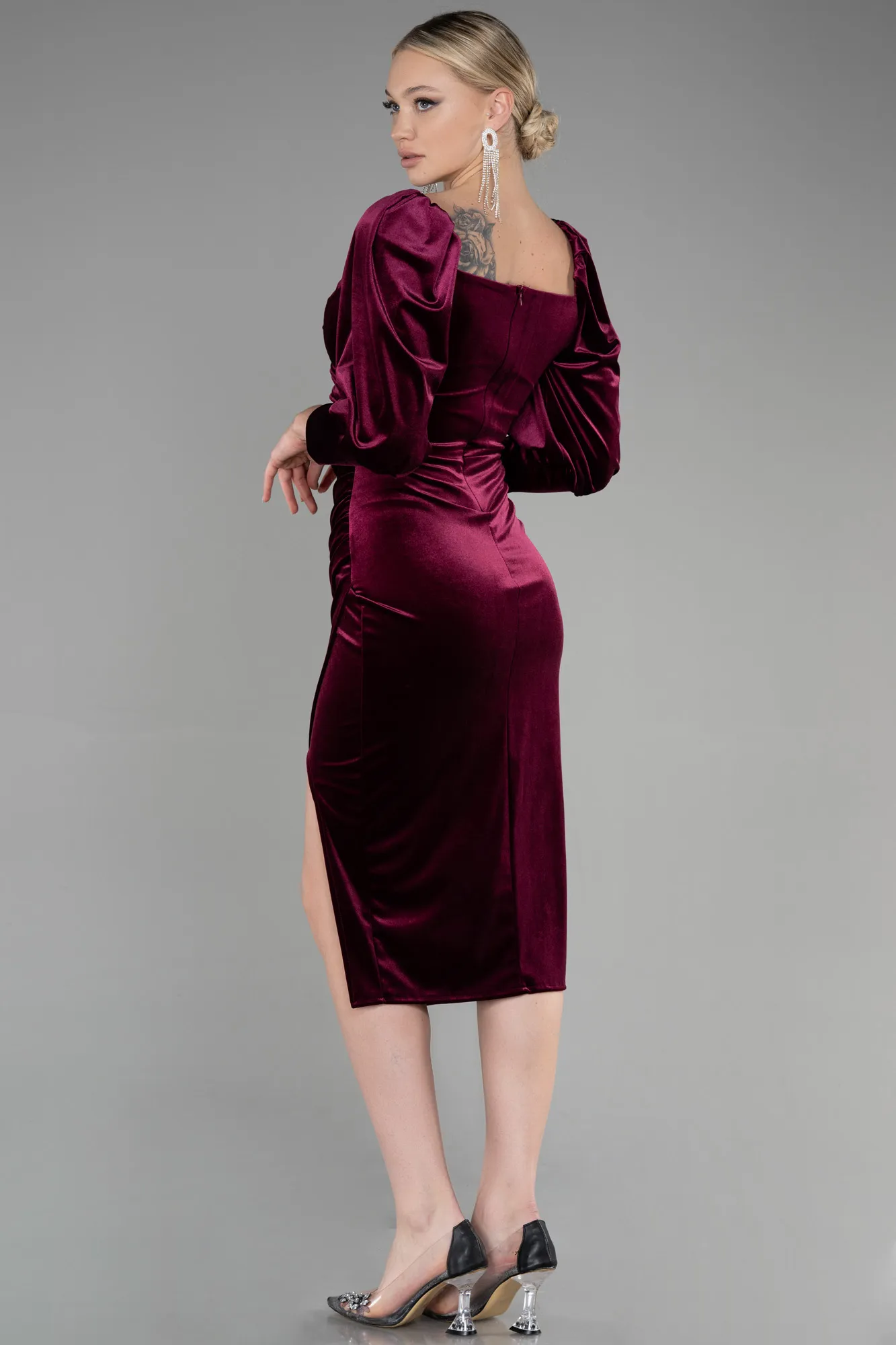 Midi Velvet Invitation Dress ABK1921