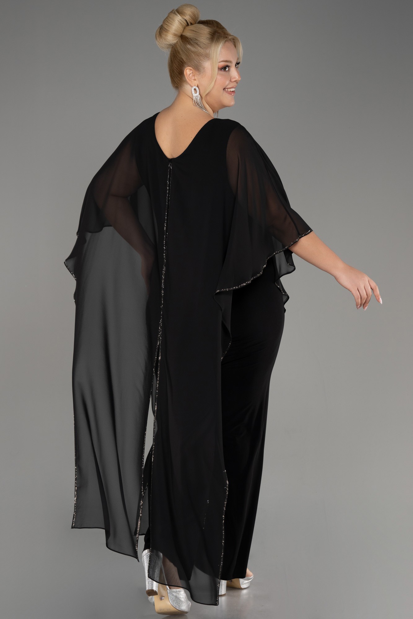 Chiffon Plus Size Cocktail Dress ABT112