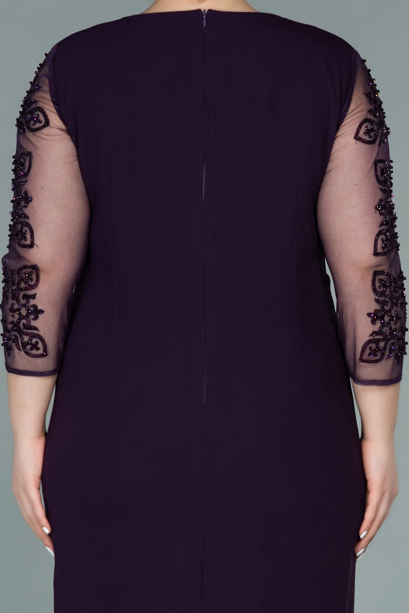 Midi Plus Size Evening Dress ABK1332