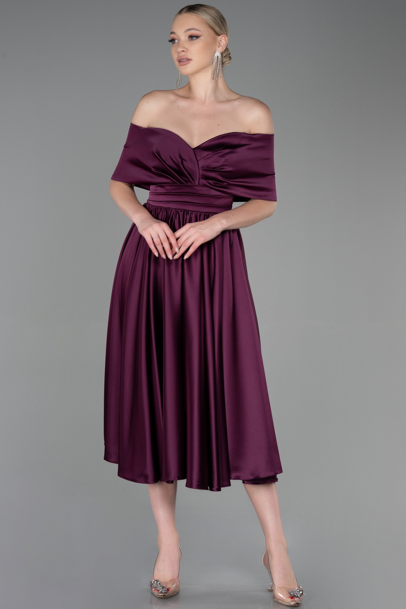 Midi Satin Night Dress ABK1846