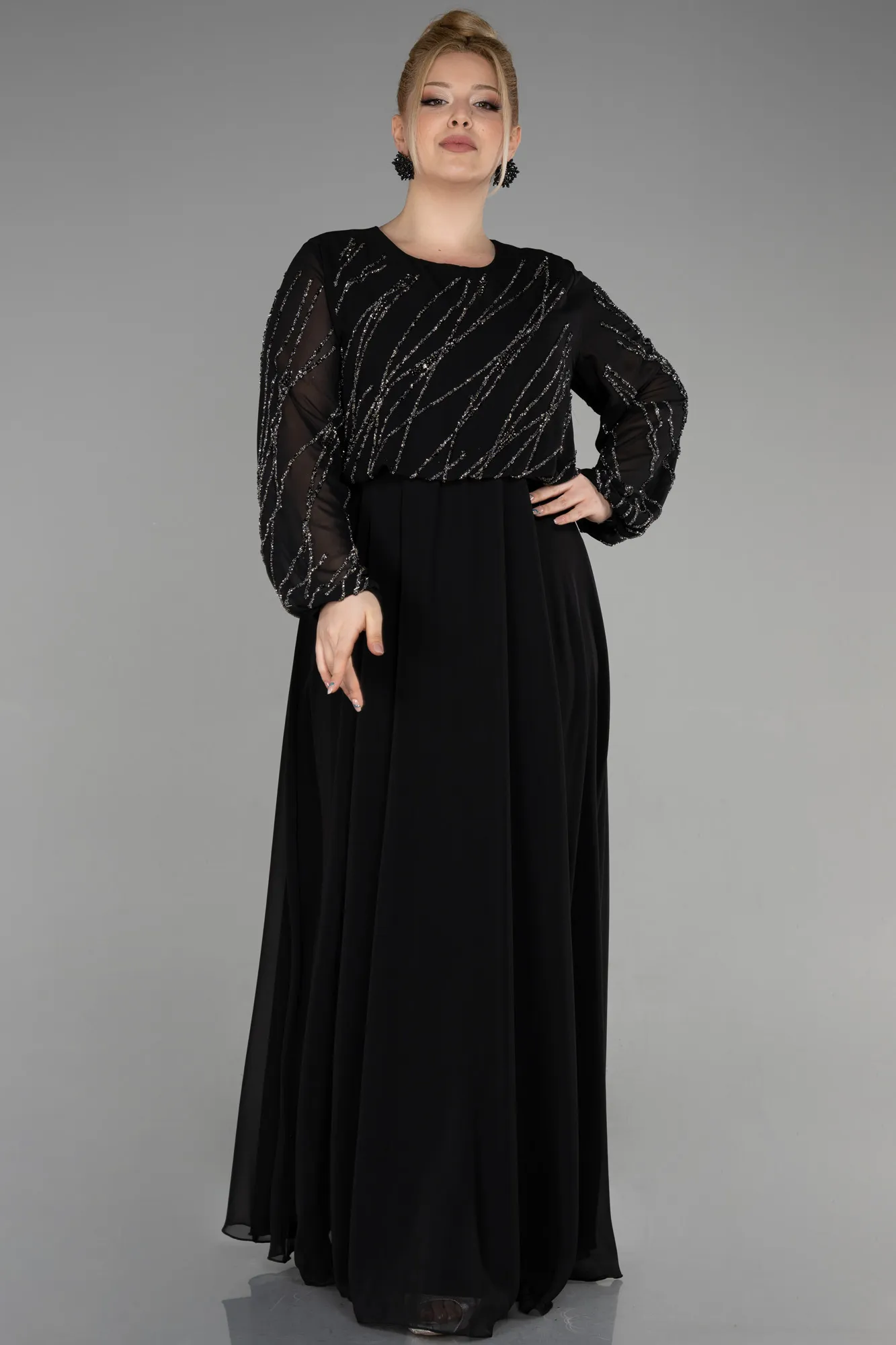 Long Chiffon Designer Plus Size Gowns ABU3652