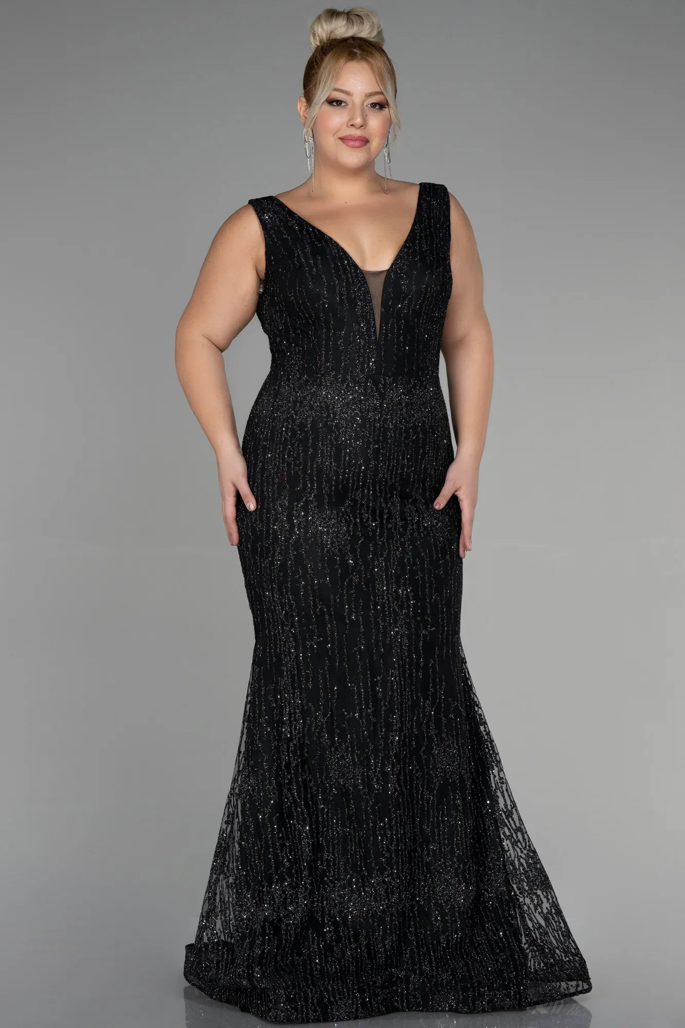 Long Plus Size Engagement Dress ABU3368