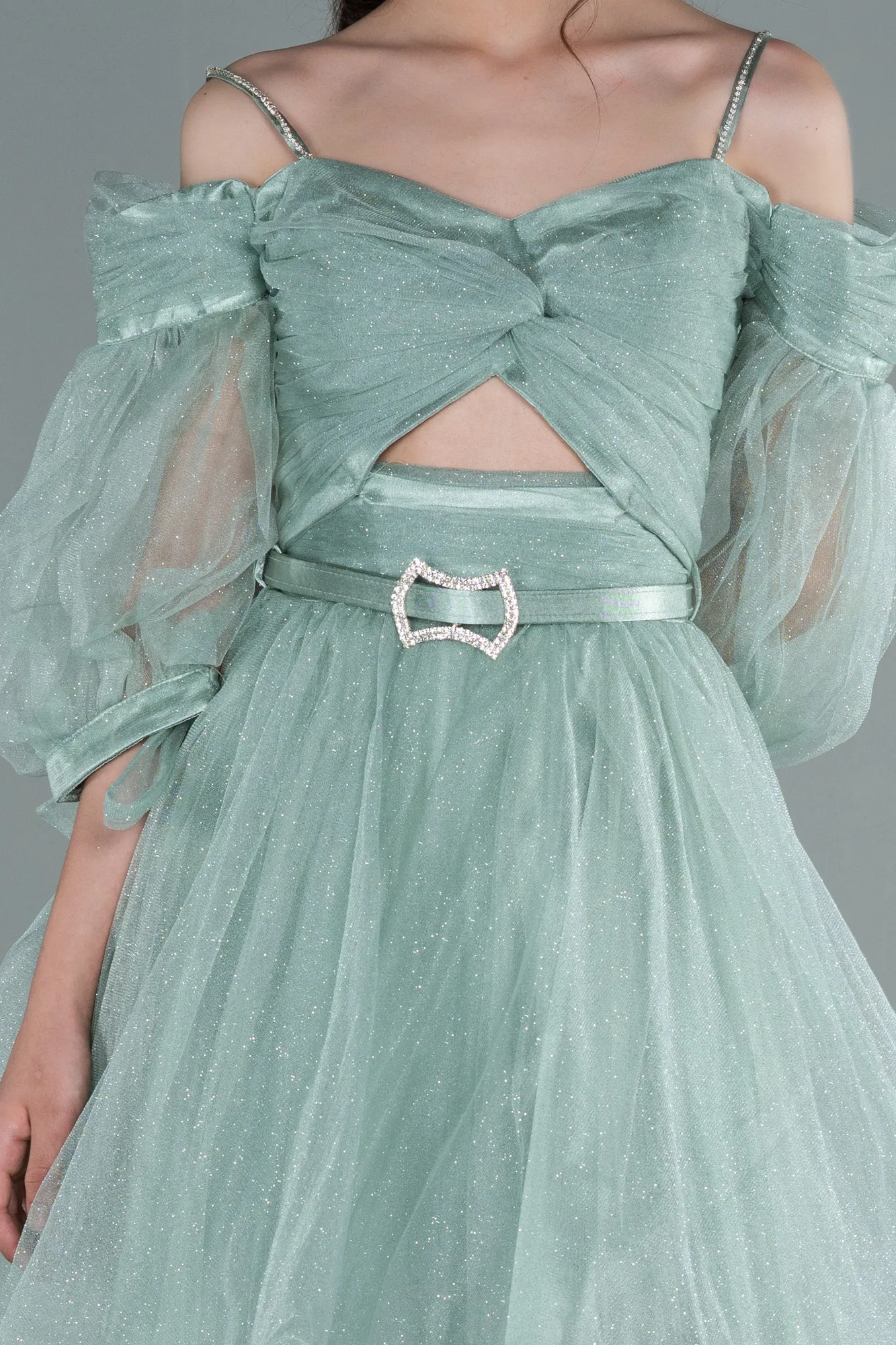 Front Short Back Long Girl Dress ABO090