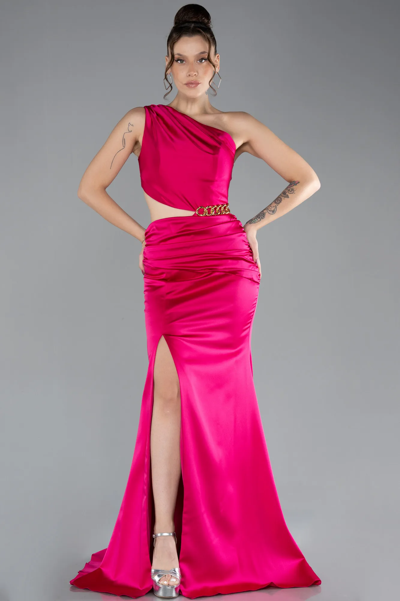 Long Satin Prom Gown ABU4409
