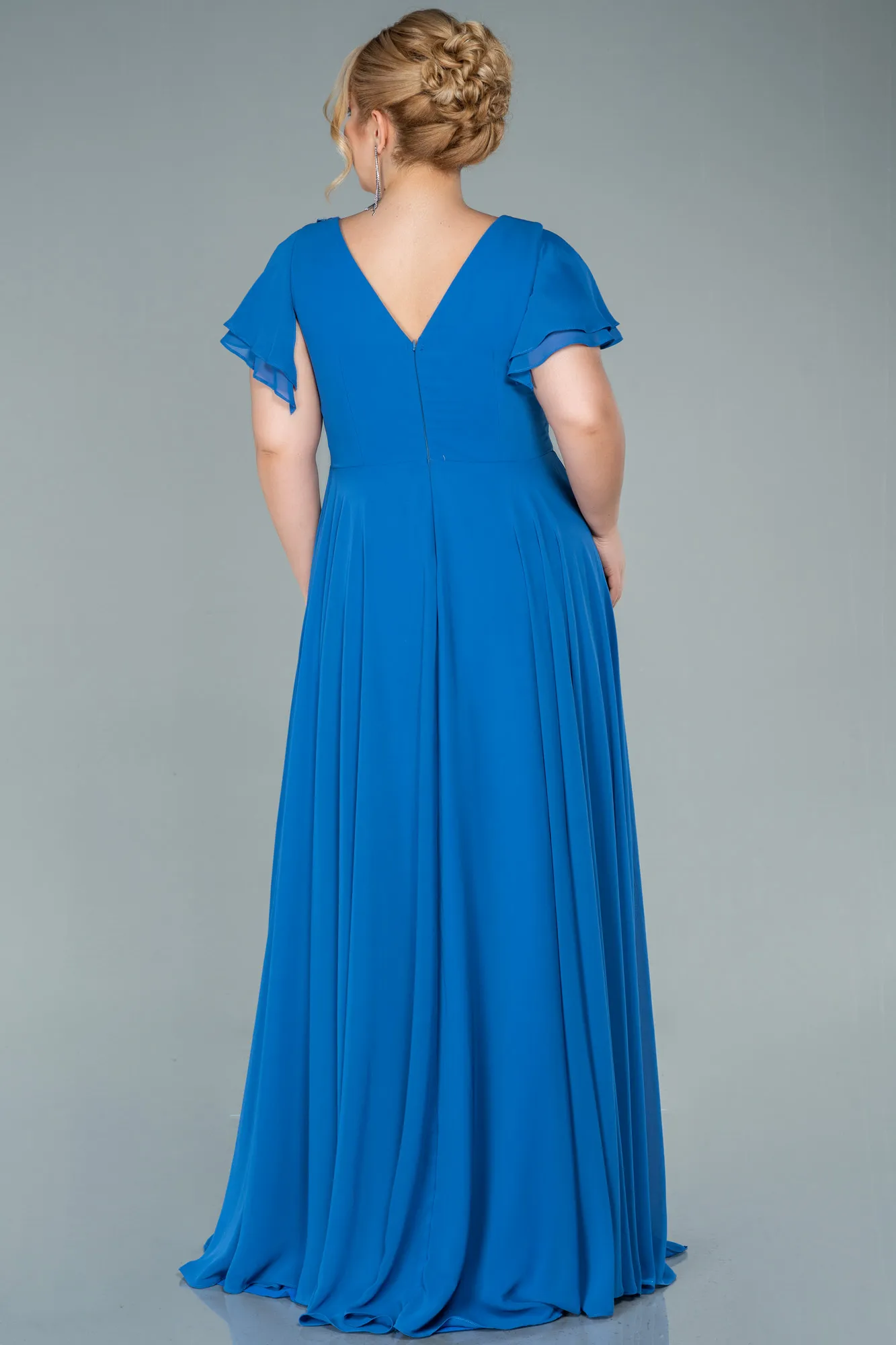 Long Chiffon Plus Size Evening Dress ABU2576