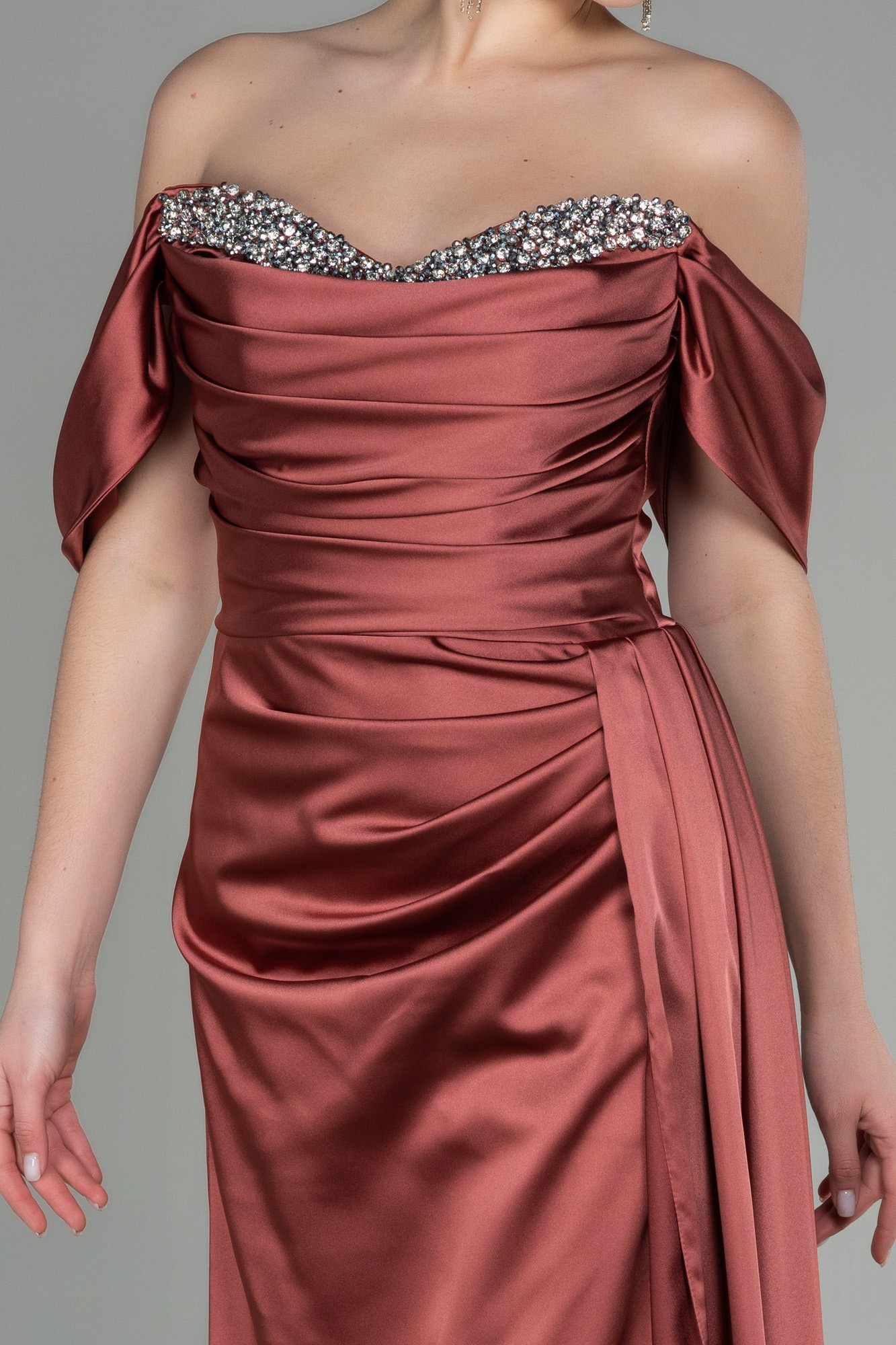 Long Satin Evening Dress ABU2661