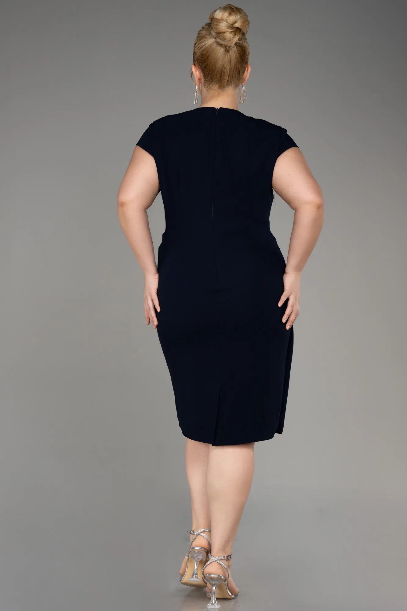 Short Sleeve Plus Size Elegant Dress ABK2092