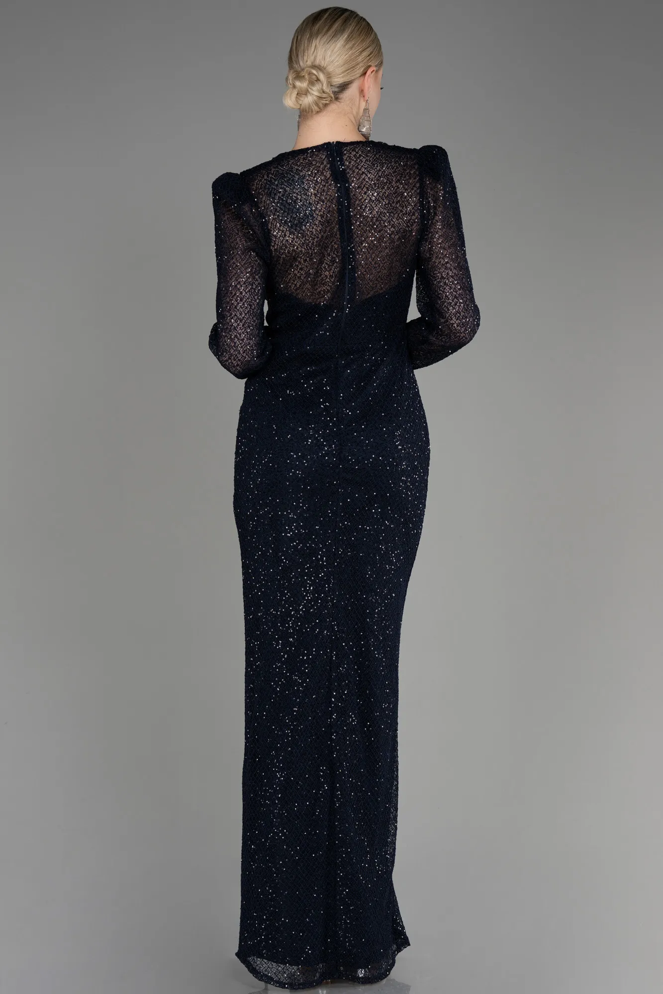 Long Sleeve Scaly Evening Dress ABU3831