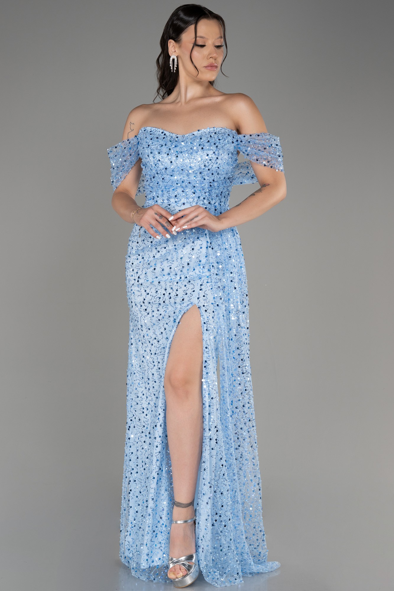 Long Scaly Evening Dress ABU3577