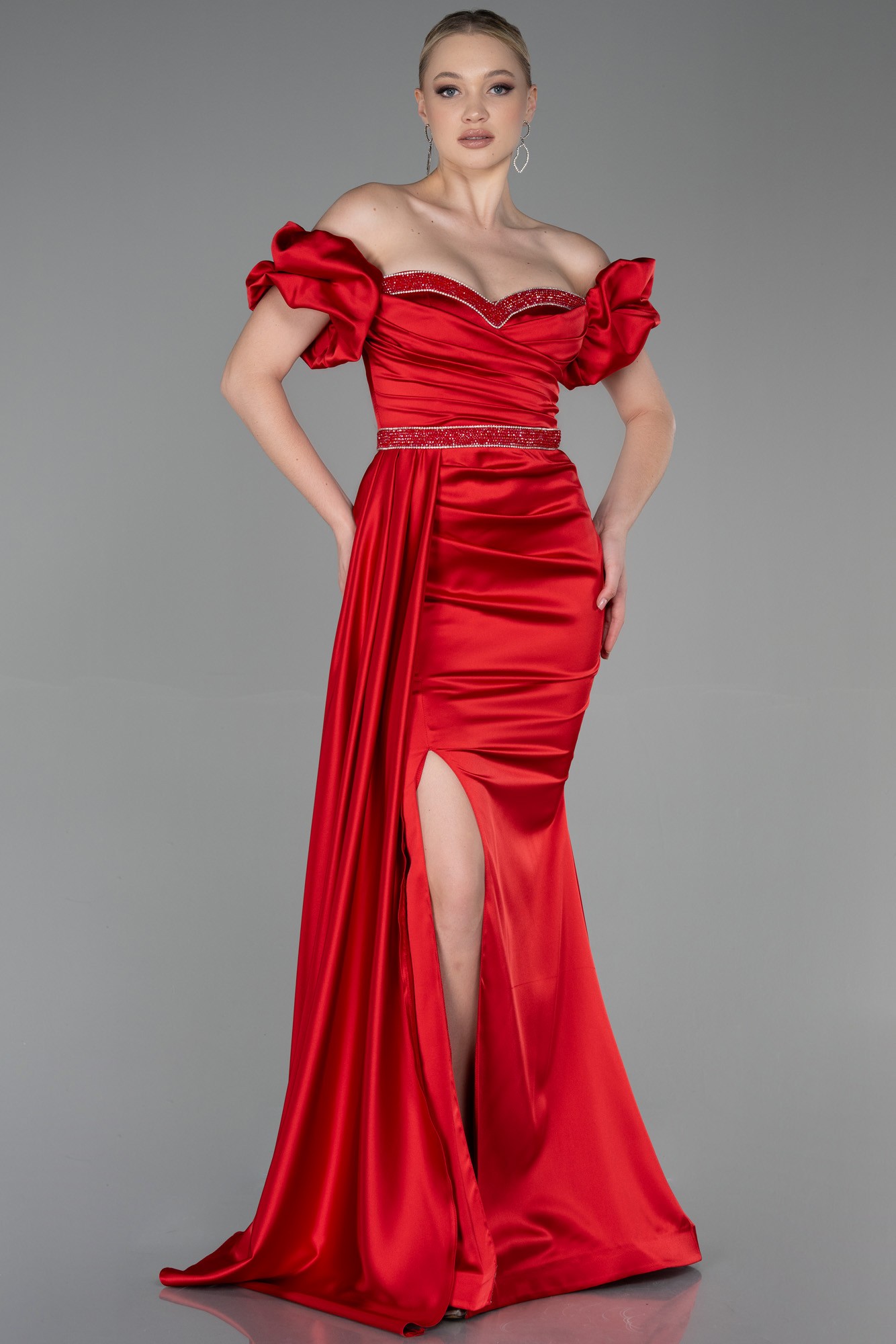 Long Satin Evening Dress ABU3331