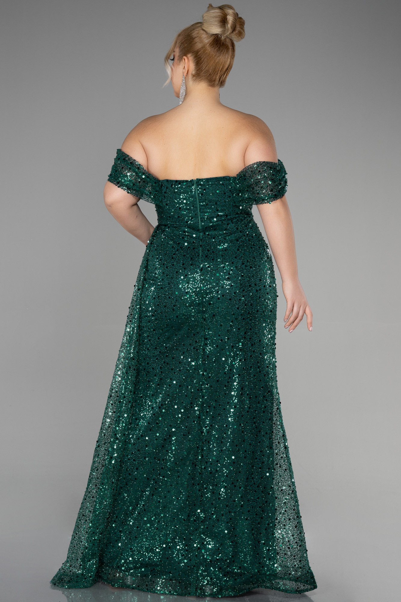 Long Scaly Plus Size Engagement Dress ABU3579