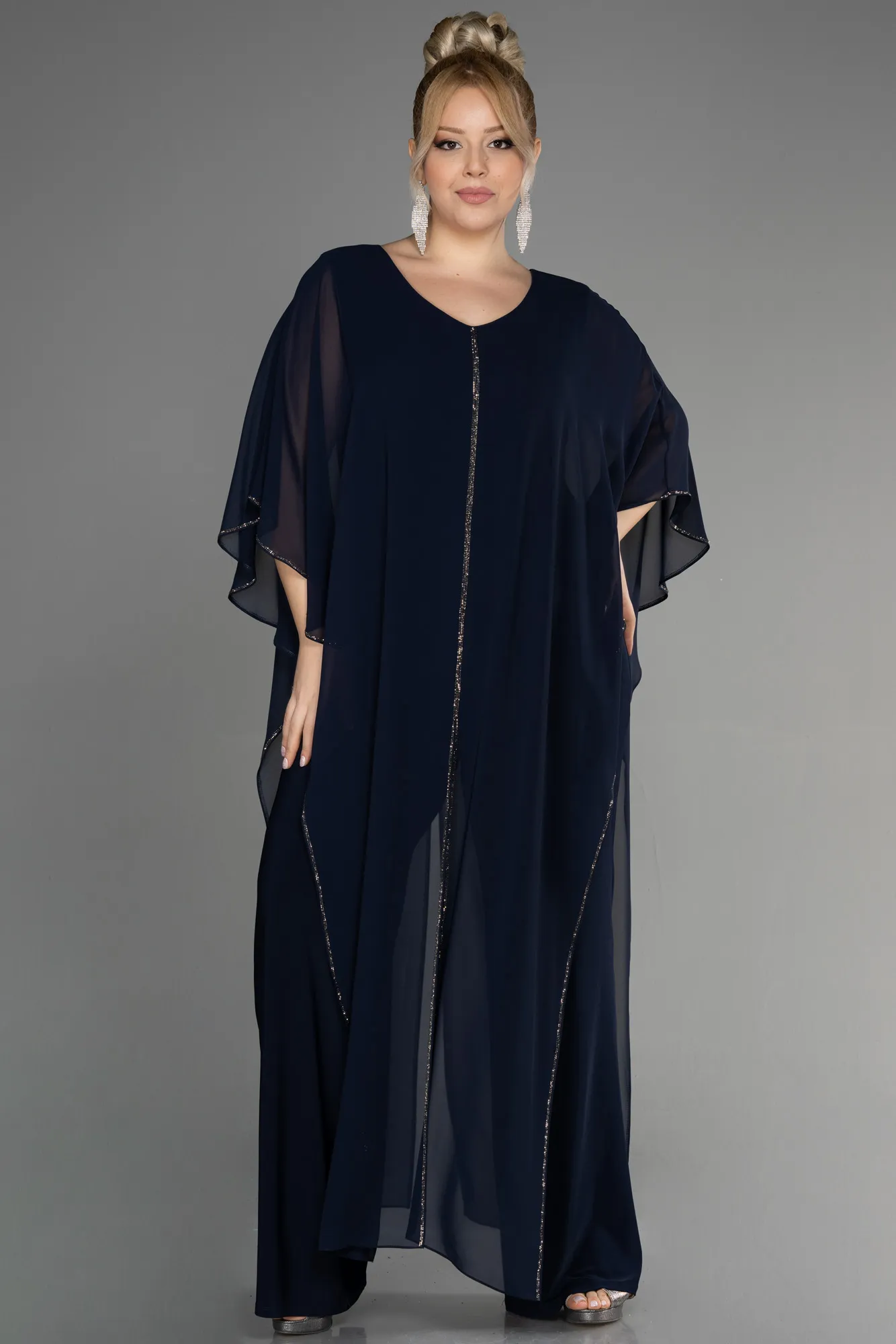 Chiffon Plus Size Cocktail Dress ABT112