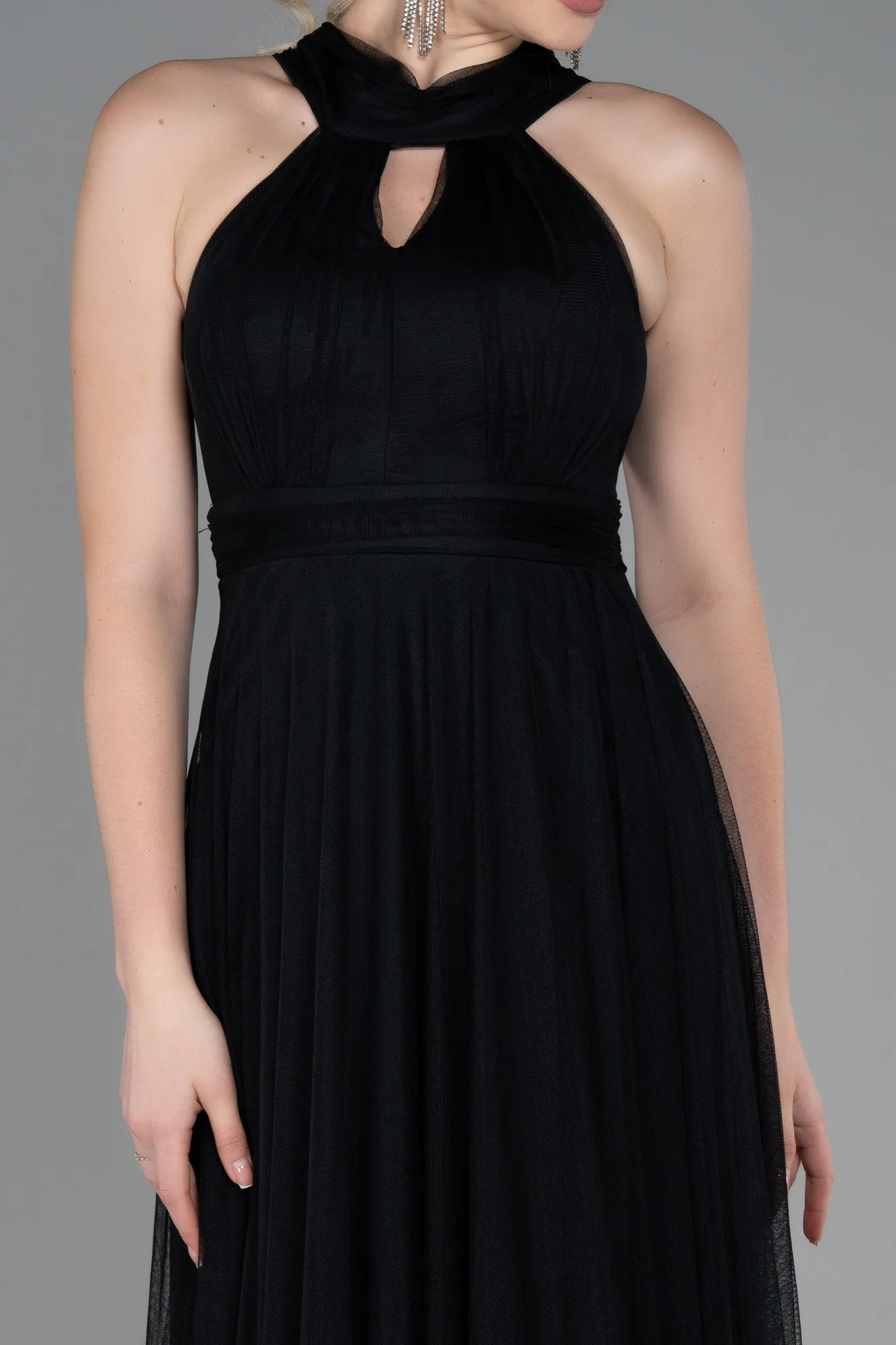 Halter Neck Long Graduation Prom Dress ABU3252