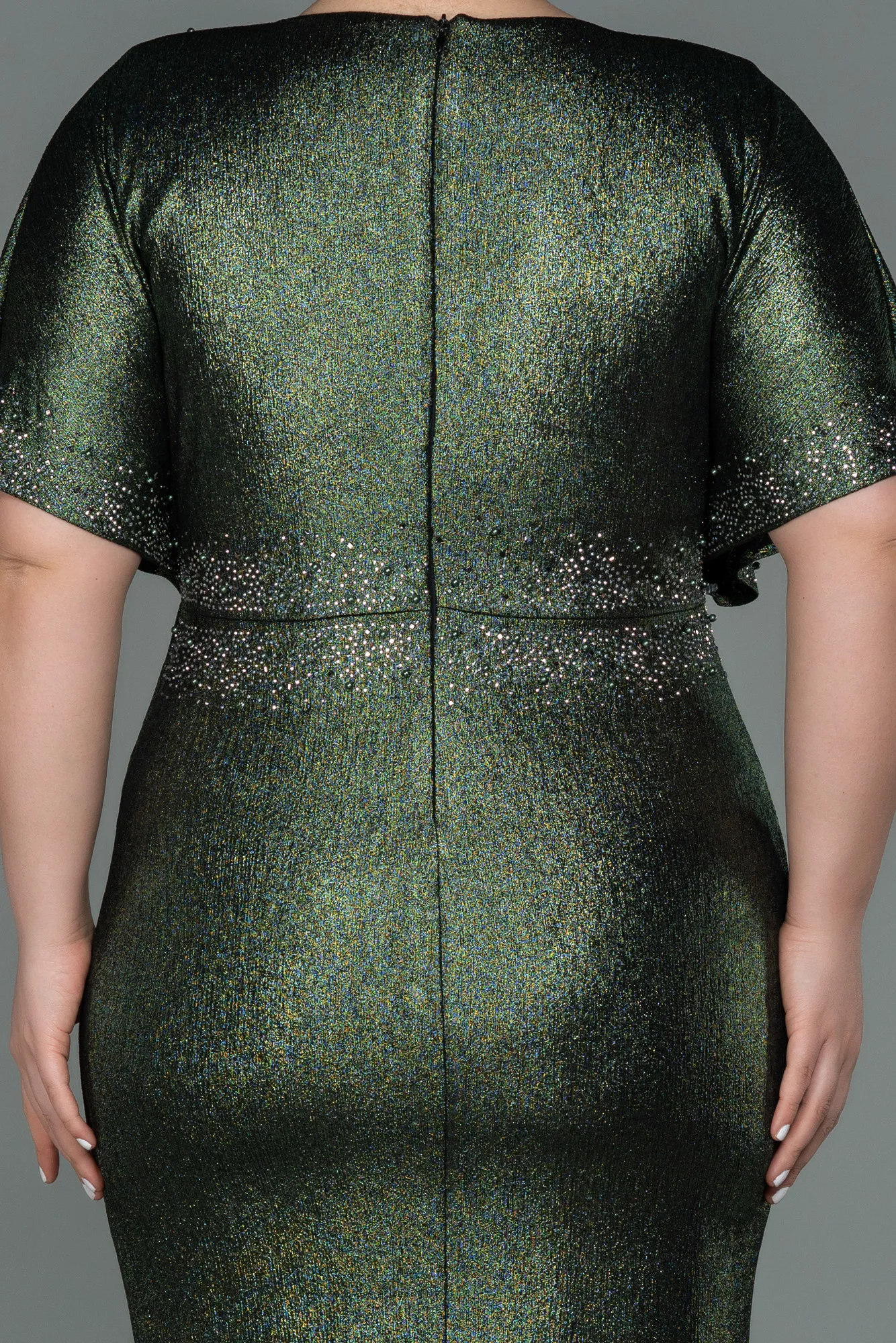 Midi Plus Size Evening Dress ABK1683