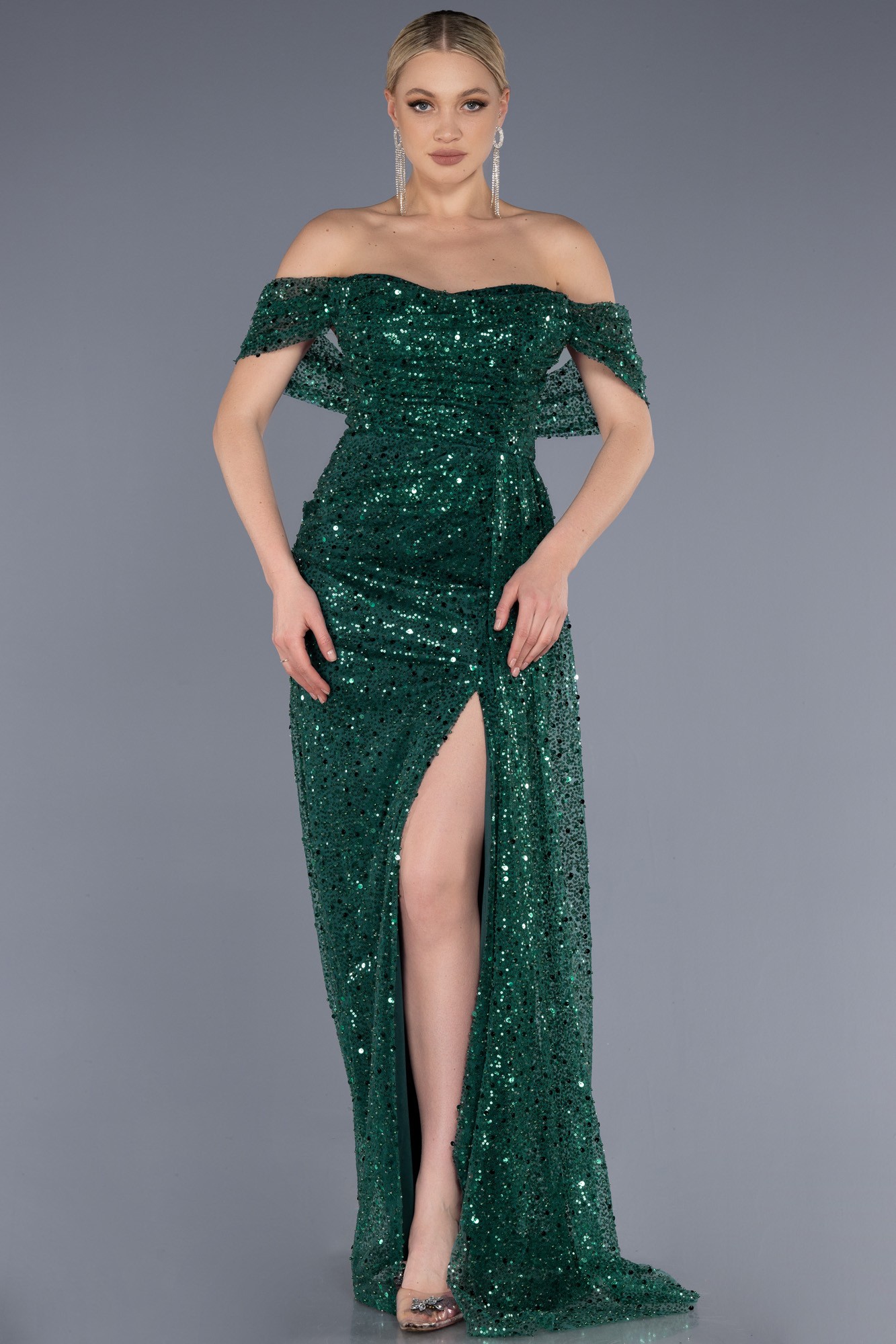 Long Scaly Evening Dress ABU3577