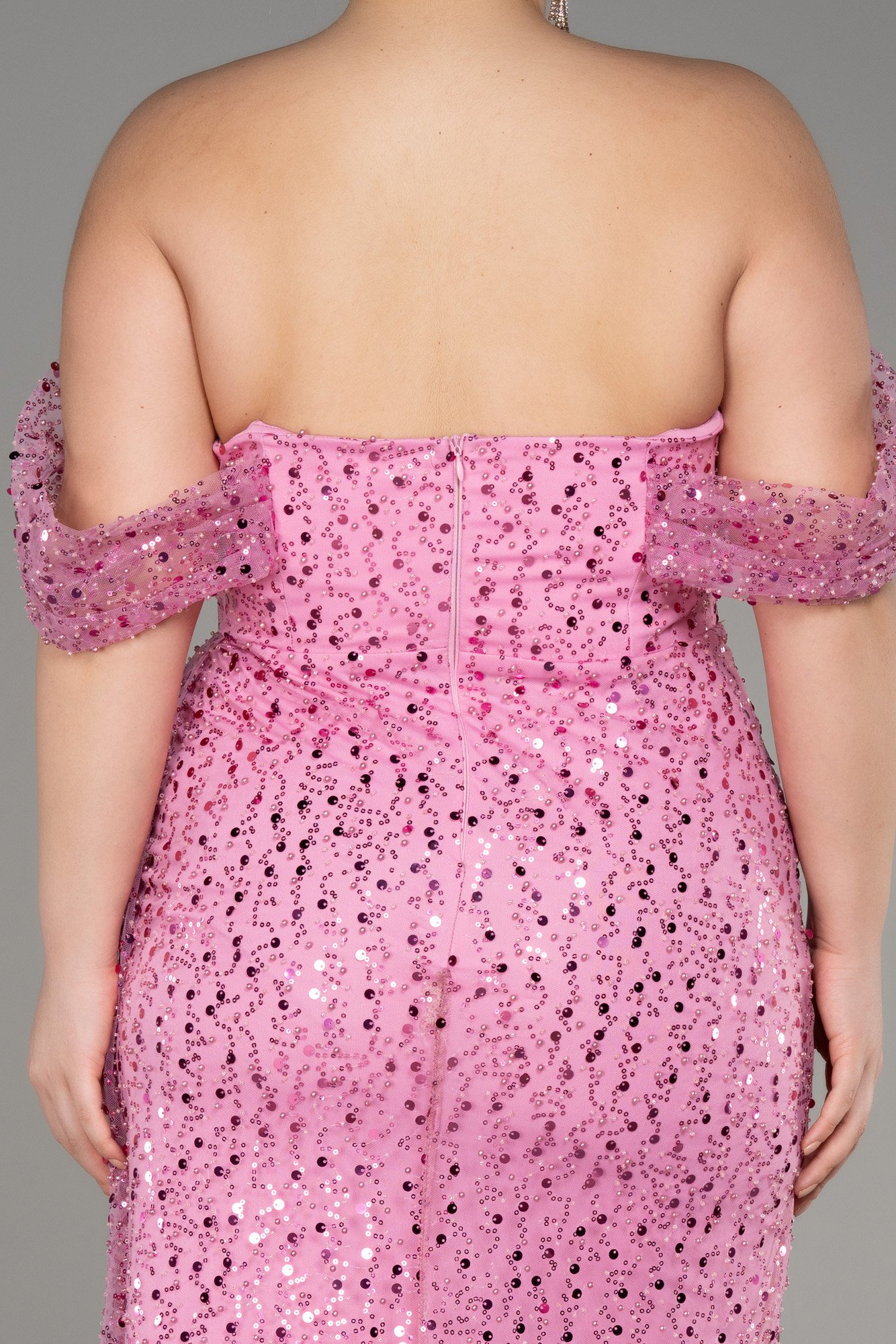 Long Scaly Plus Size Engagement Dress ABU3579