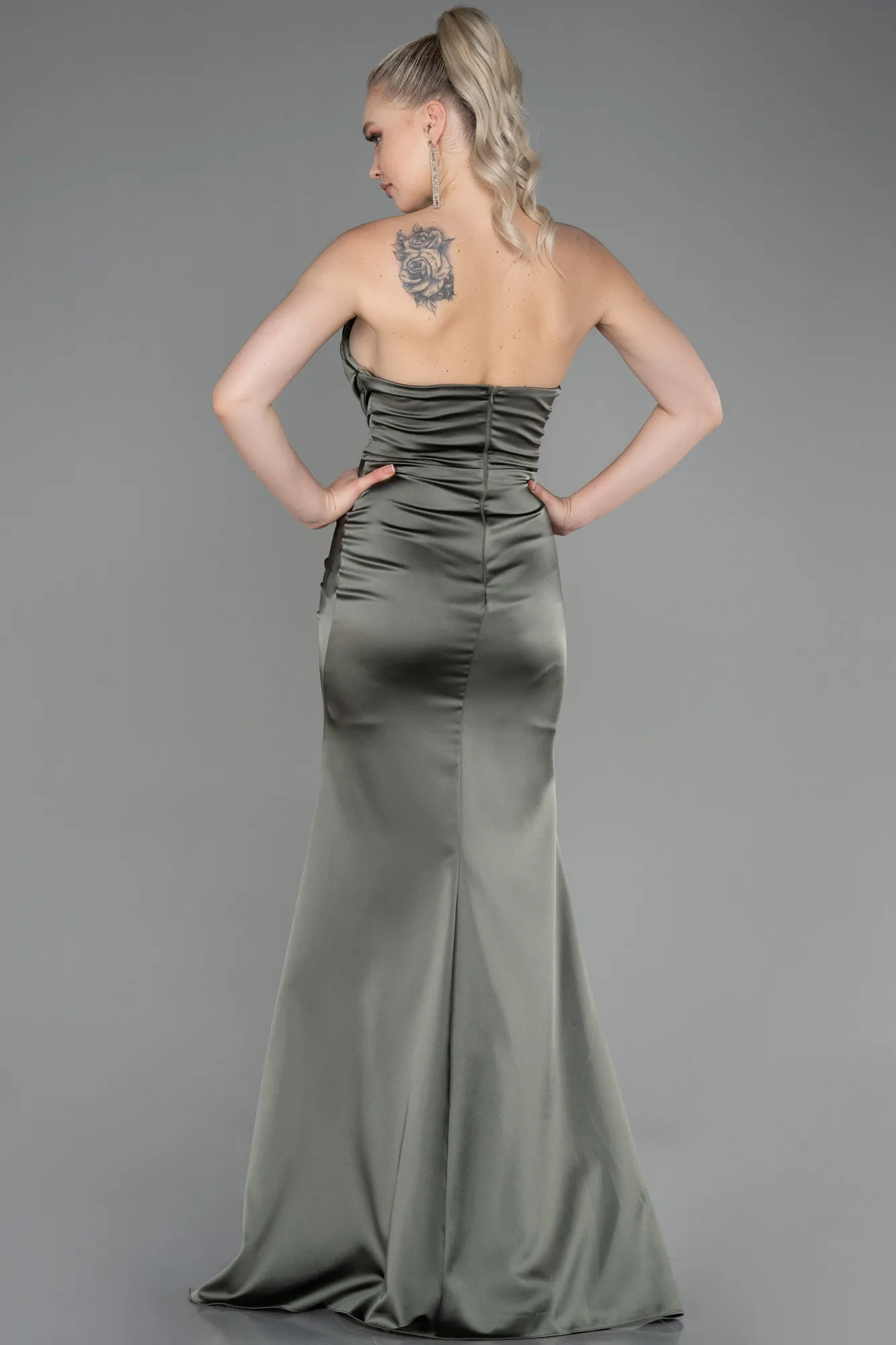 Long Satin Mermaid Evening Dress ABU3232