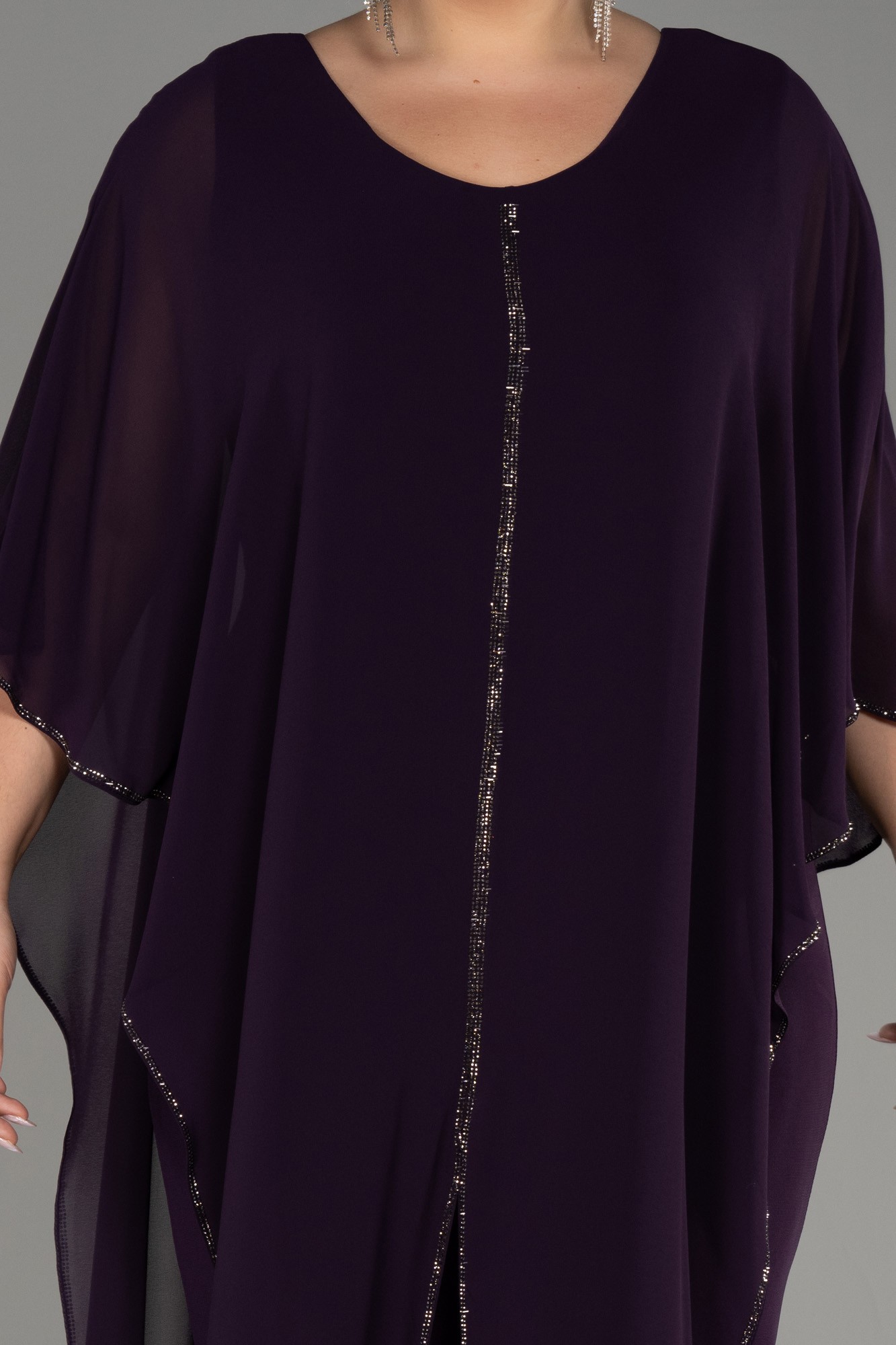 Chiffon Plus Size Cocktail Dress ABT112