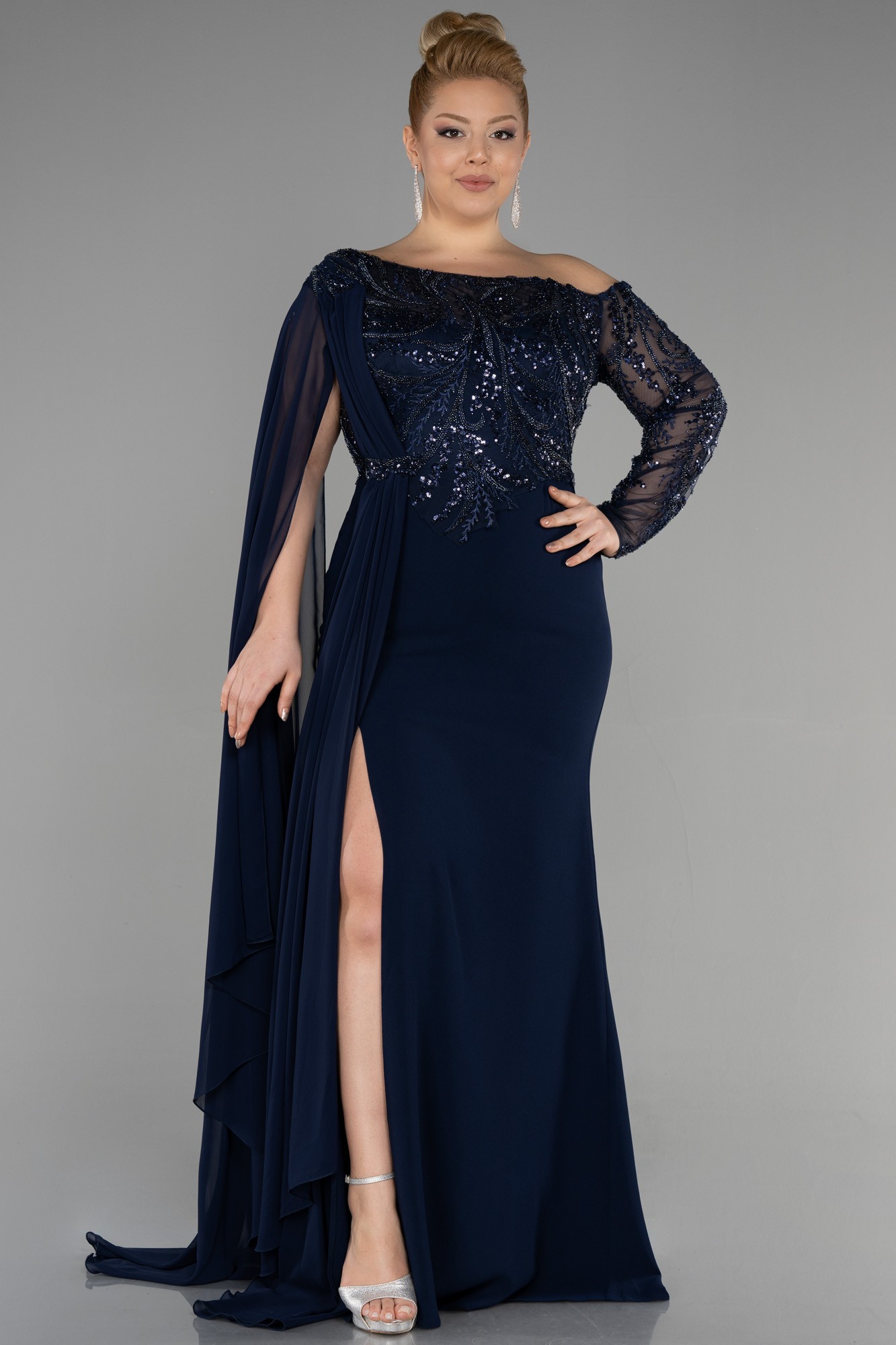 Long Dantelle Plus Size Evening Dress ABU3512