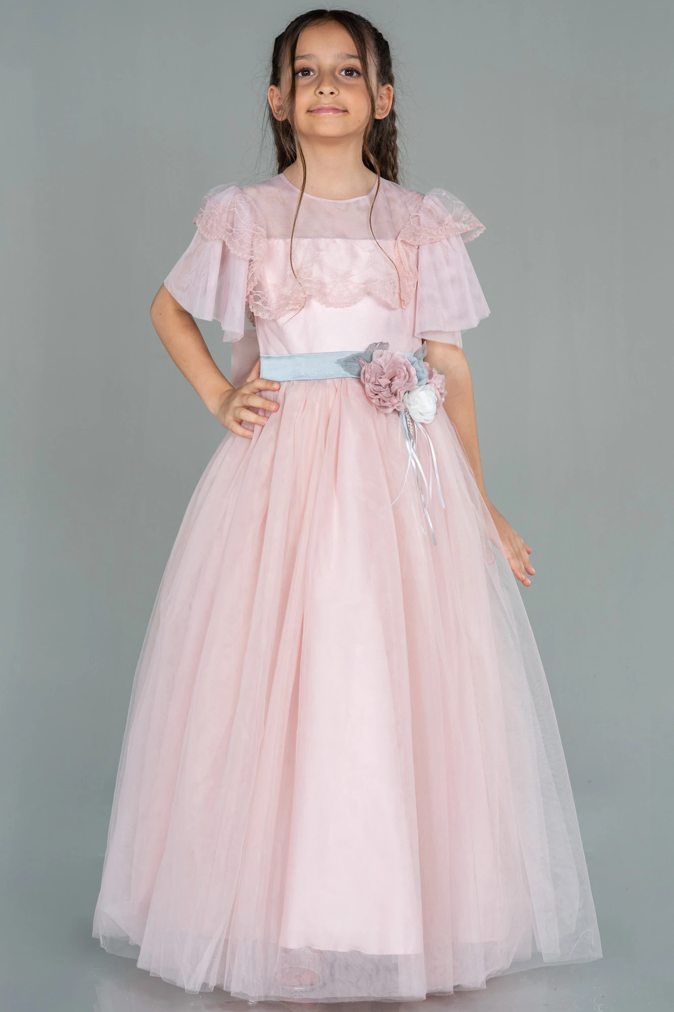 Front Short Back Long Girl Dress ABO103