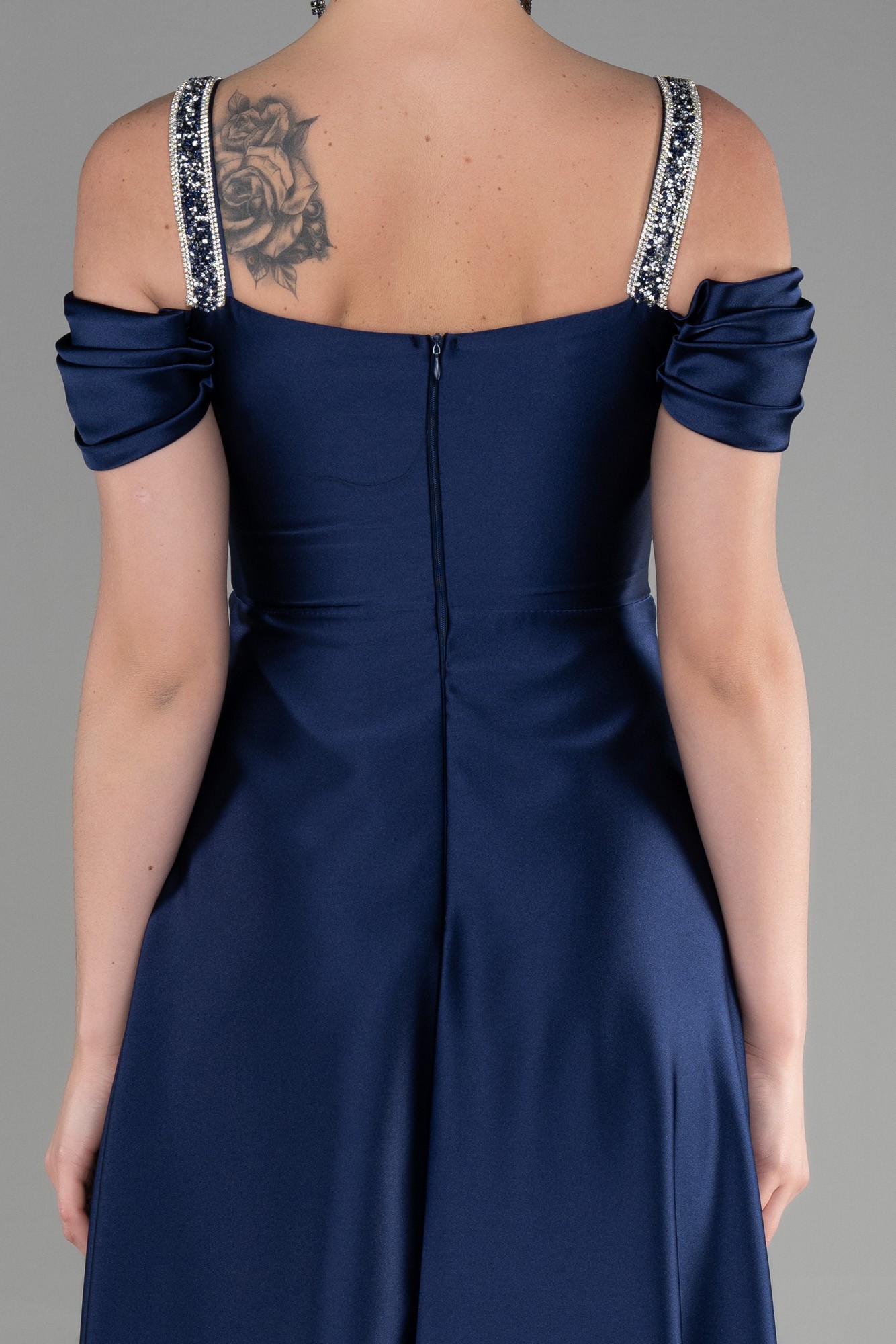 Long Satin Plus Size Evening Dress ABU3277