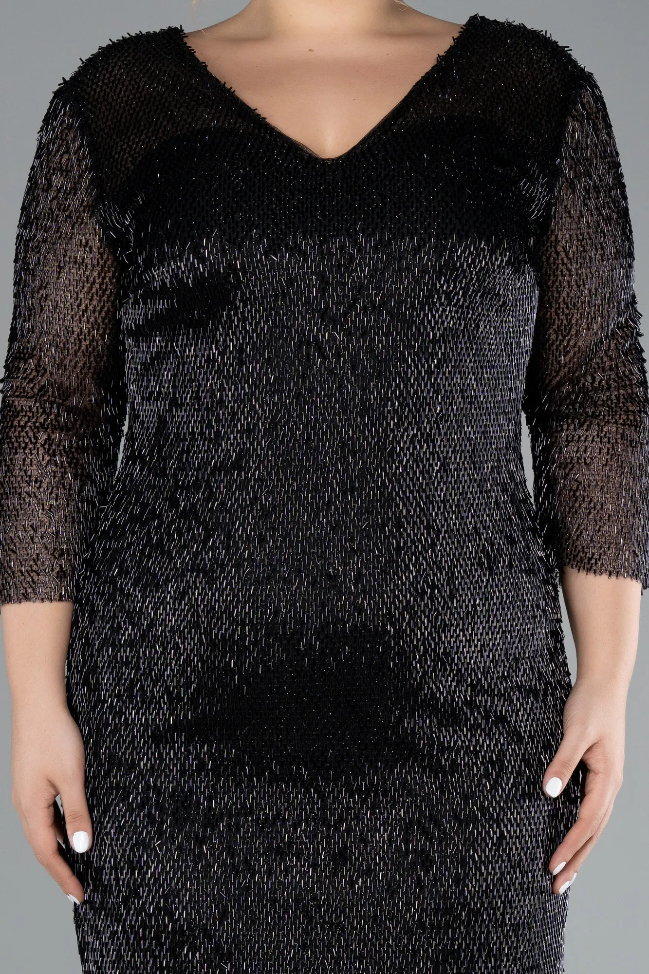 Midi Scaly Plus Size Cocktail Dress ABK2171