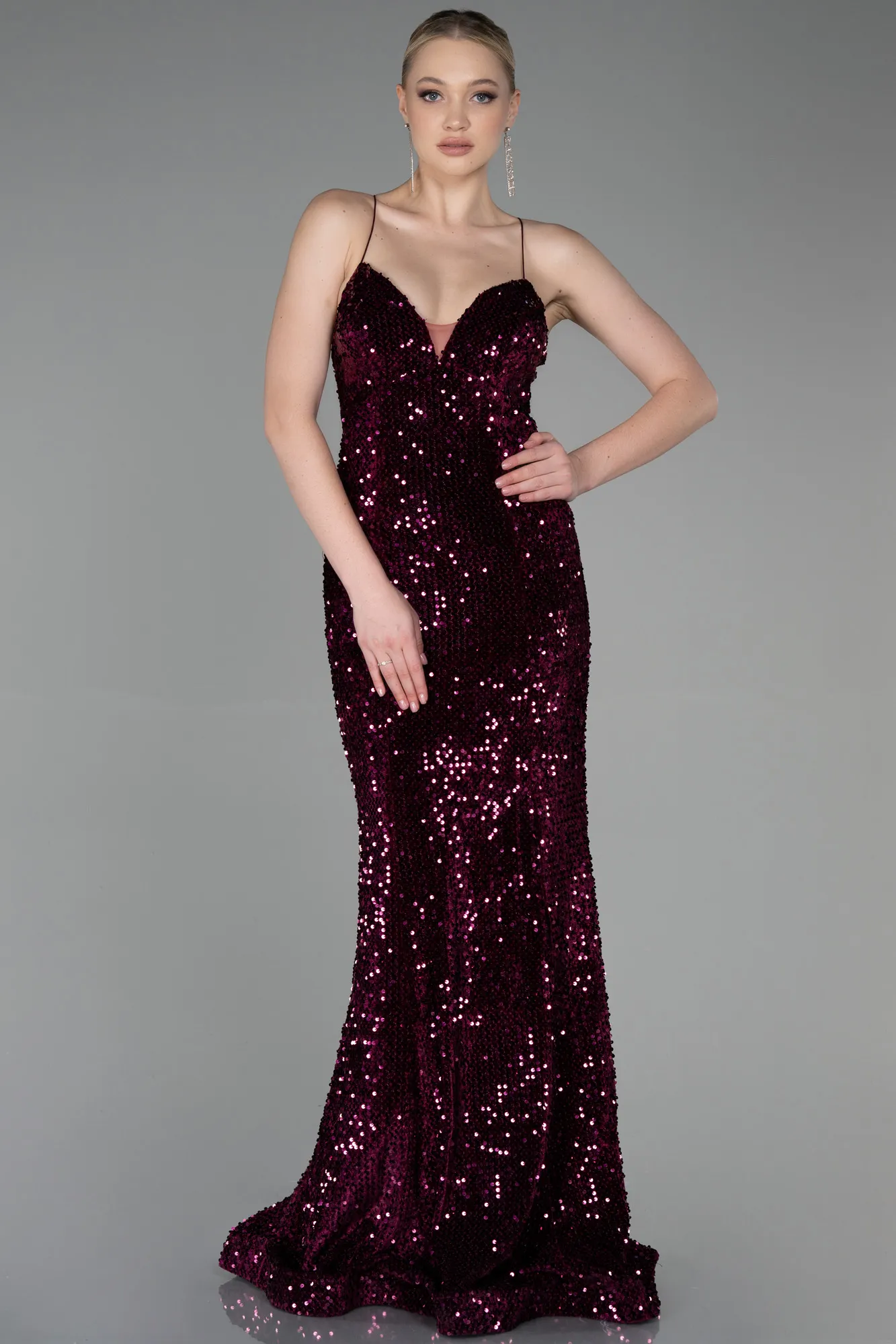 Long Velvet Mermaid Evening Dress ABU2787