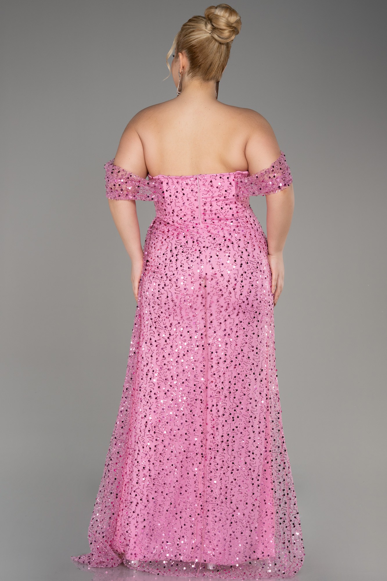 Long Scaly Plus Size Engagement Dress ABU3579