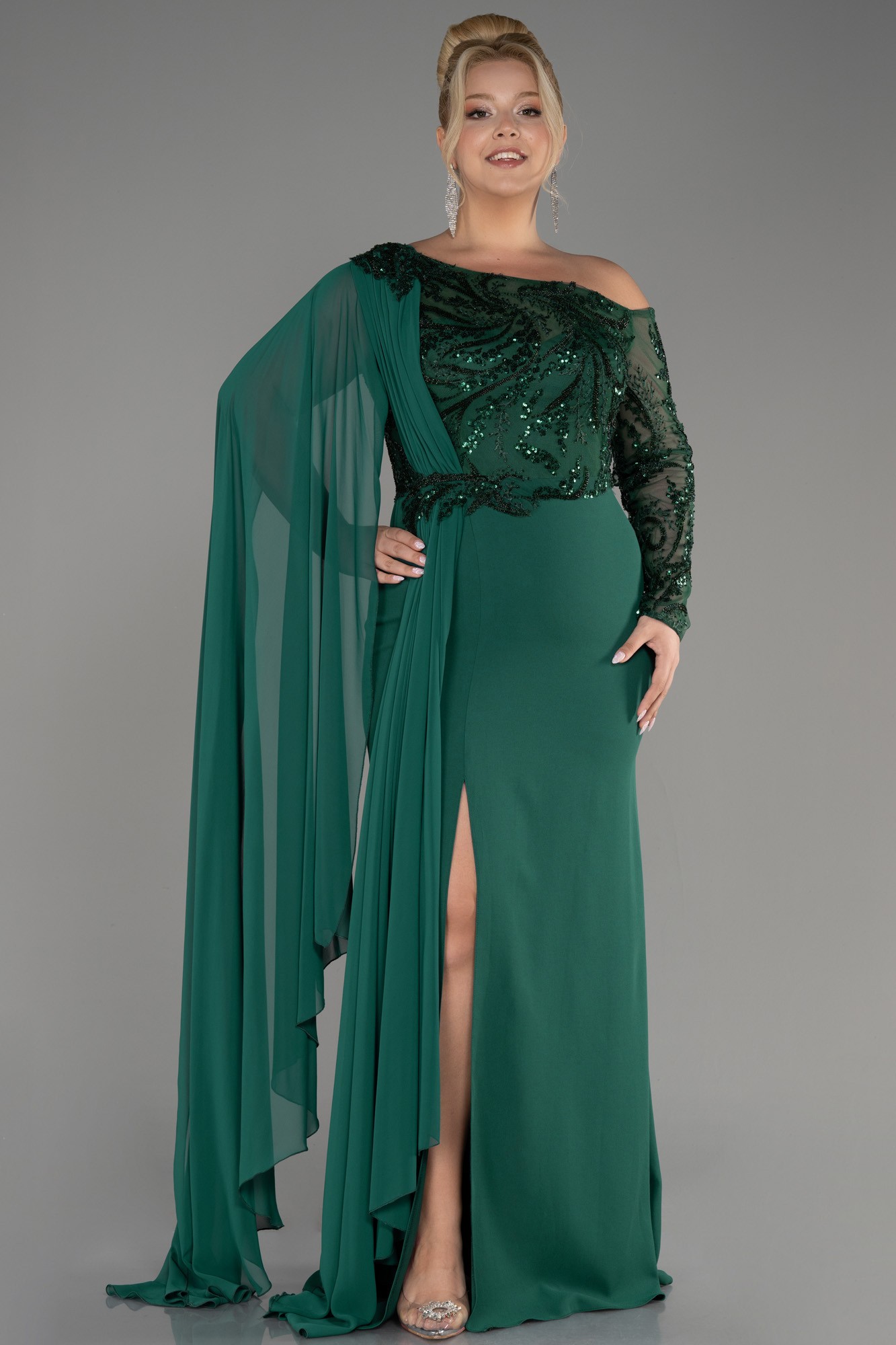 Long Dantelle Plus Size Evening Dress ABU3512