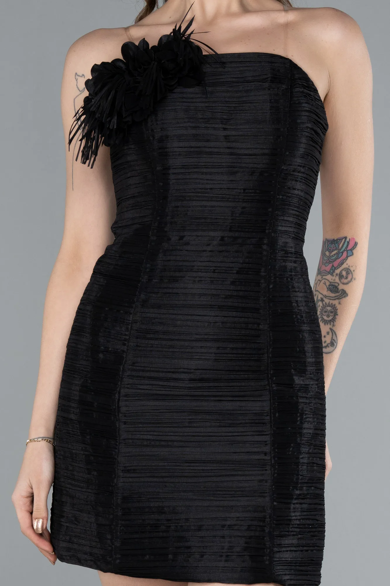 Strapless Mini Satin Party Dress ABK2274