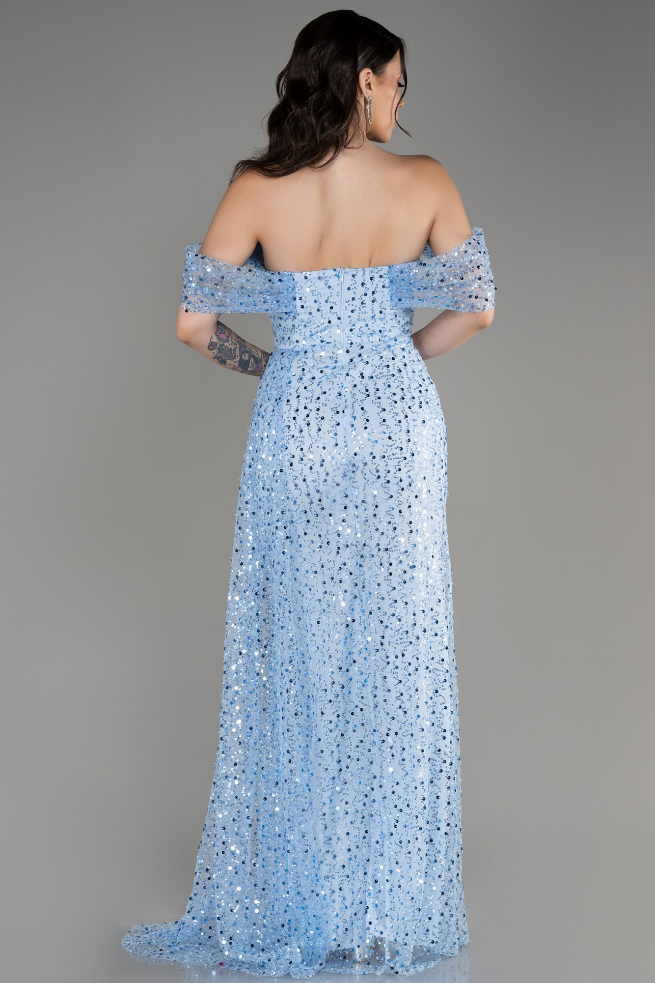 Long Scaly Evening Dress ABU3577
