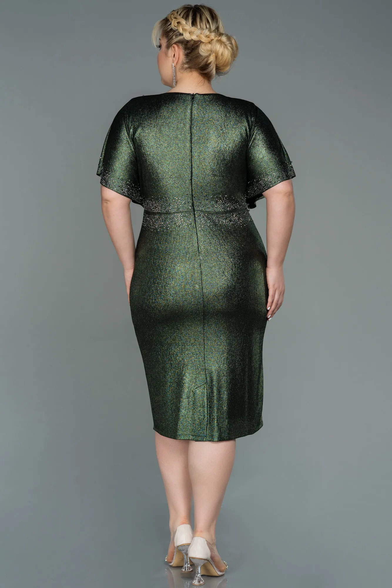 Midi Plus Size Evening Dress ABK1683