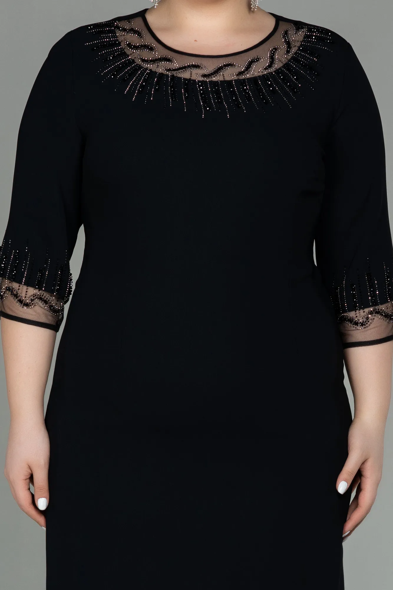 Midi Plus Size Evening Dress ABK1622