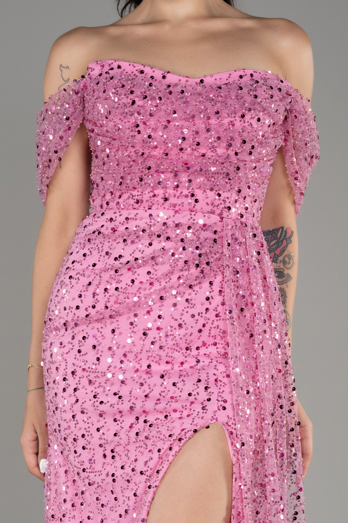 Long Scaly Evening Dress ABU3577