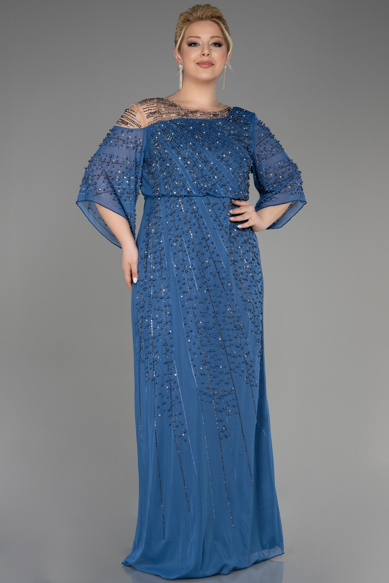 Long Plus Size Engagement Dress ABU3650