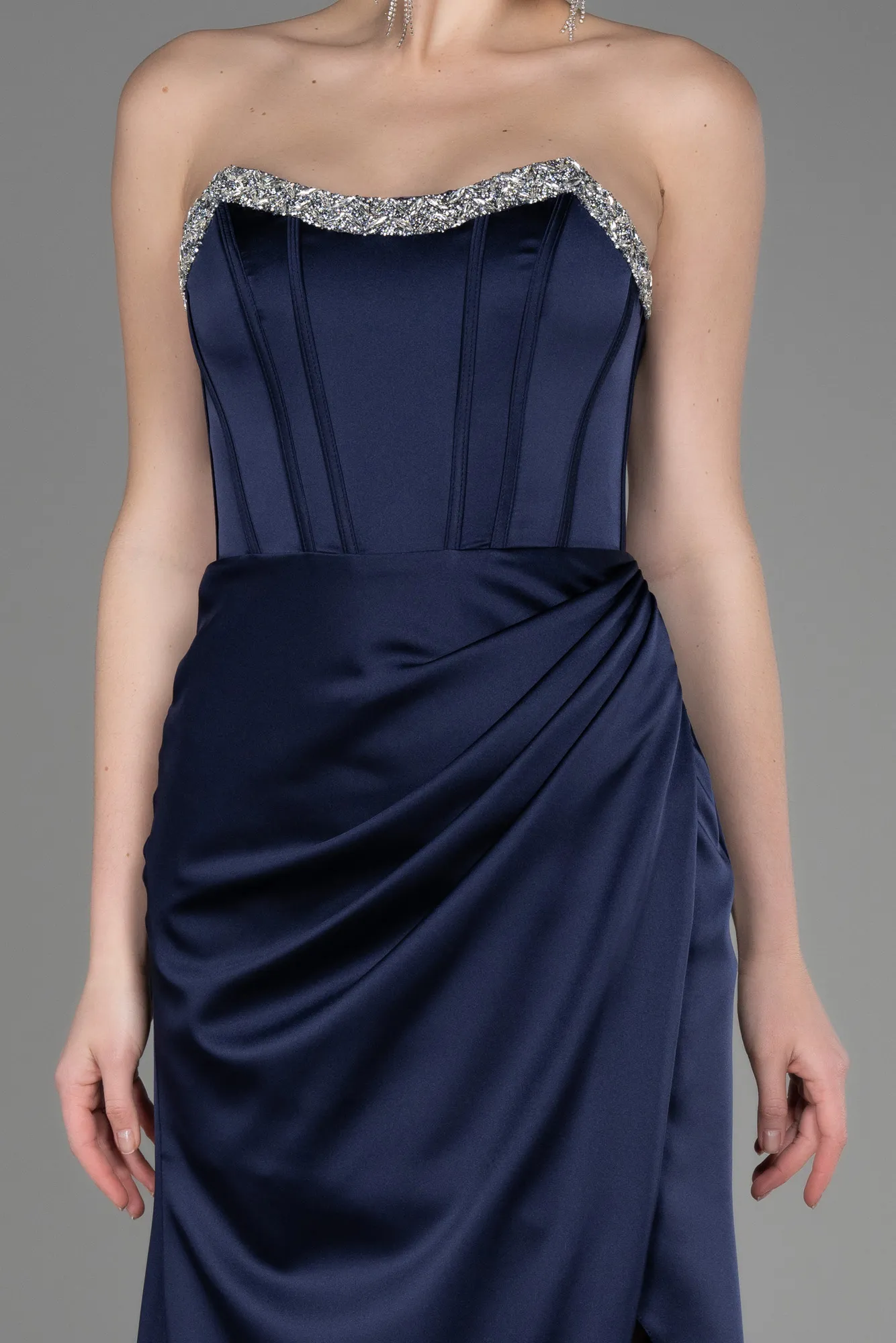 Long Satin Evening Dress ABU3706